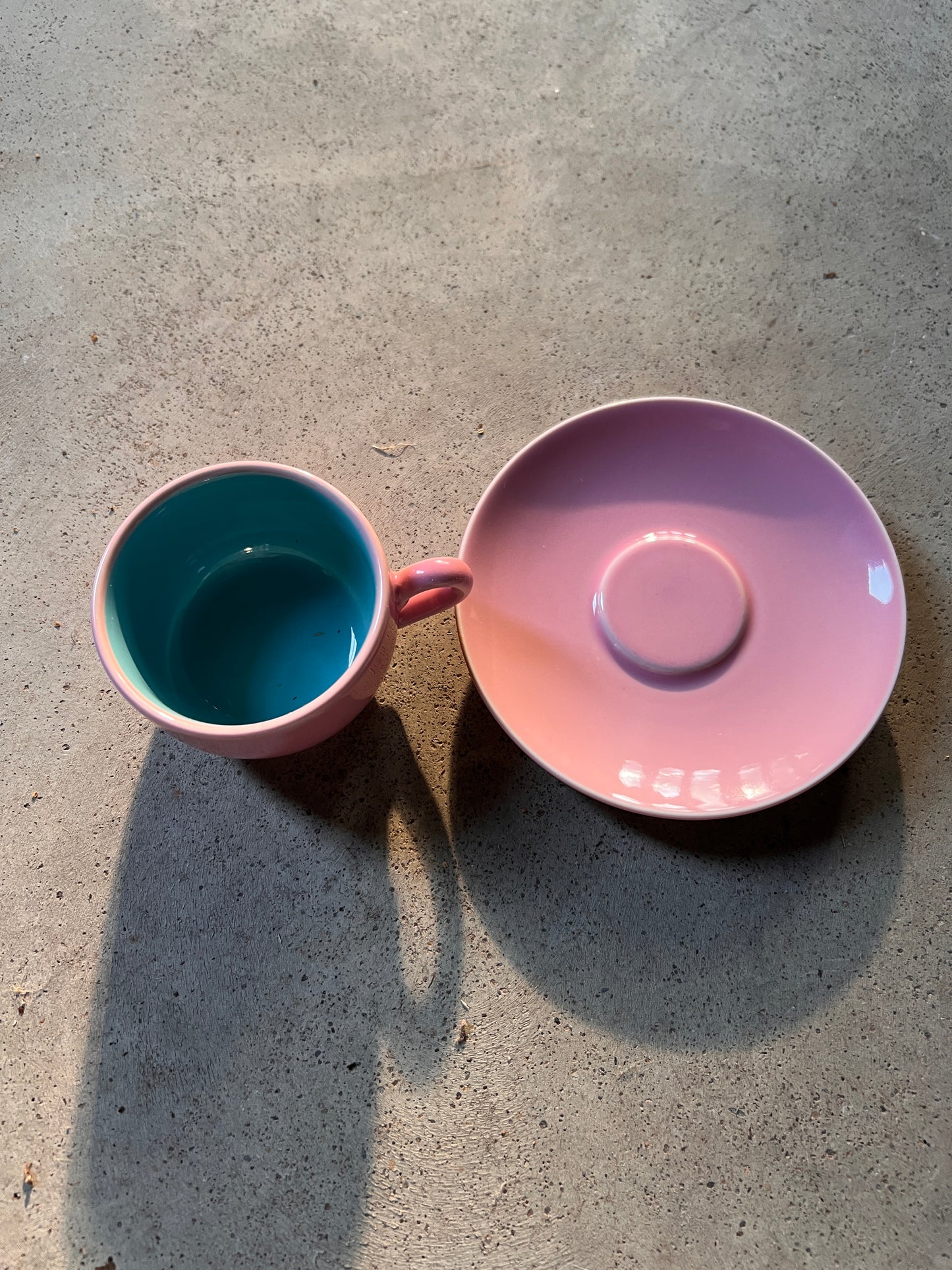 Vintage 1980s Lindt Stymeist Colorways Espresso Coffee Cup & Saucer