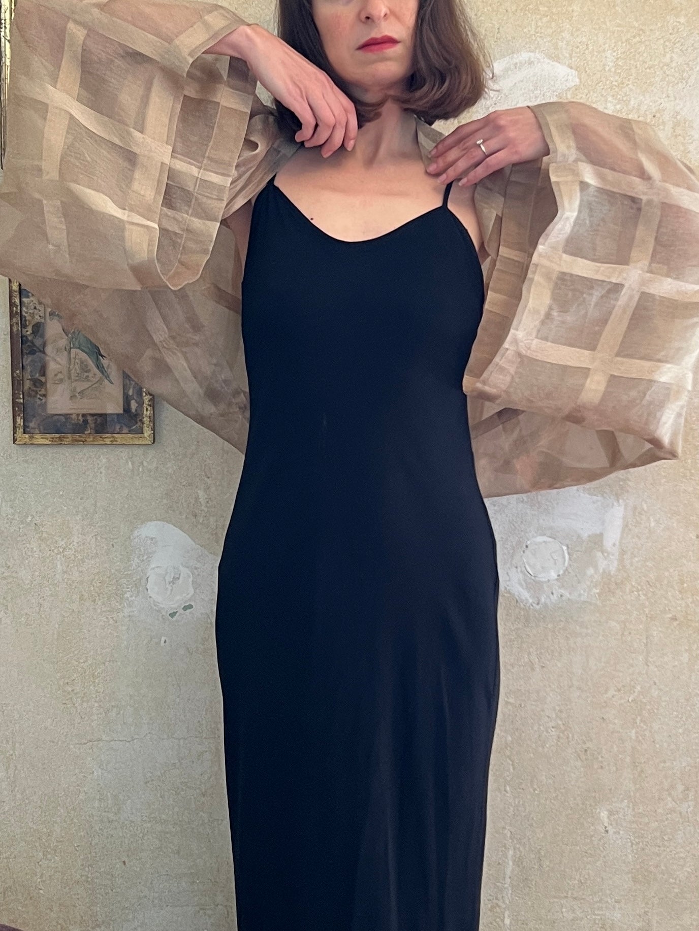 1980s Issey Miyake Silk Rectangular Bolero S
