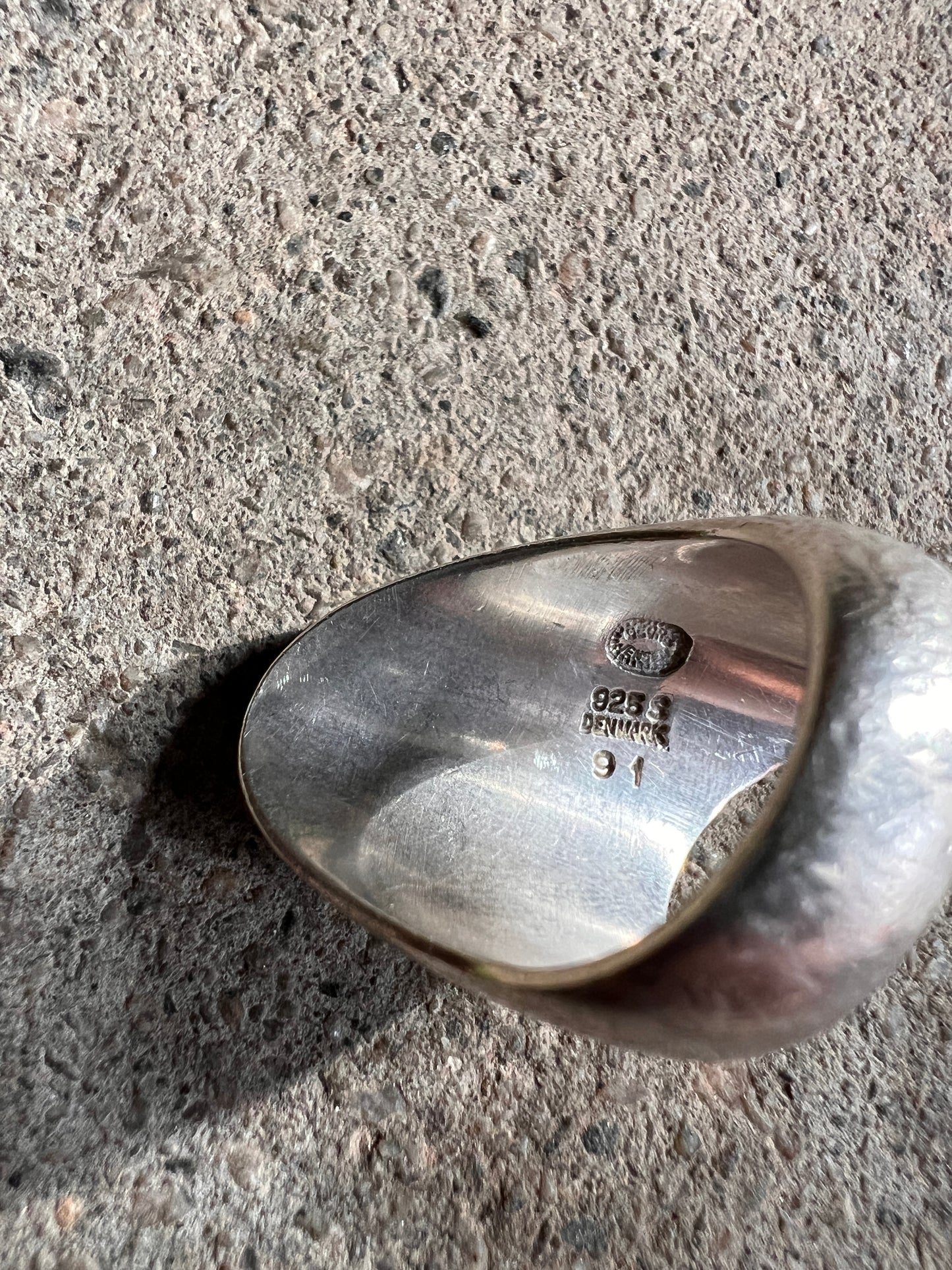 Vtg Georg Jensen Modernist Sterling Wave Ring by Nanna Ditzel