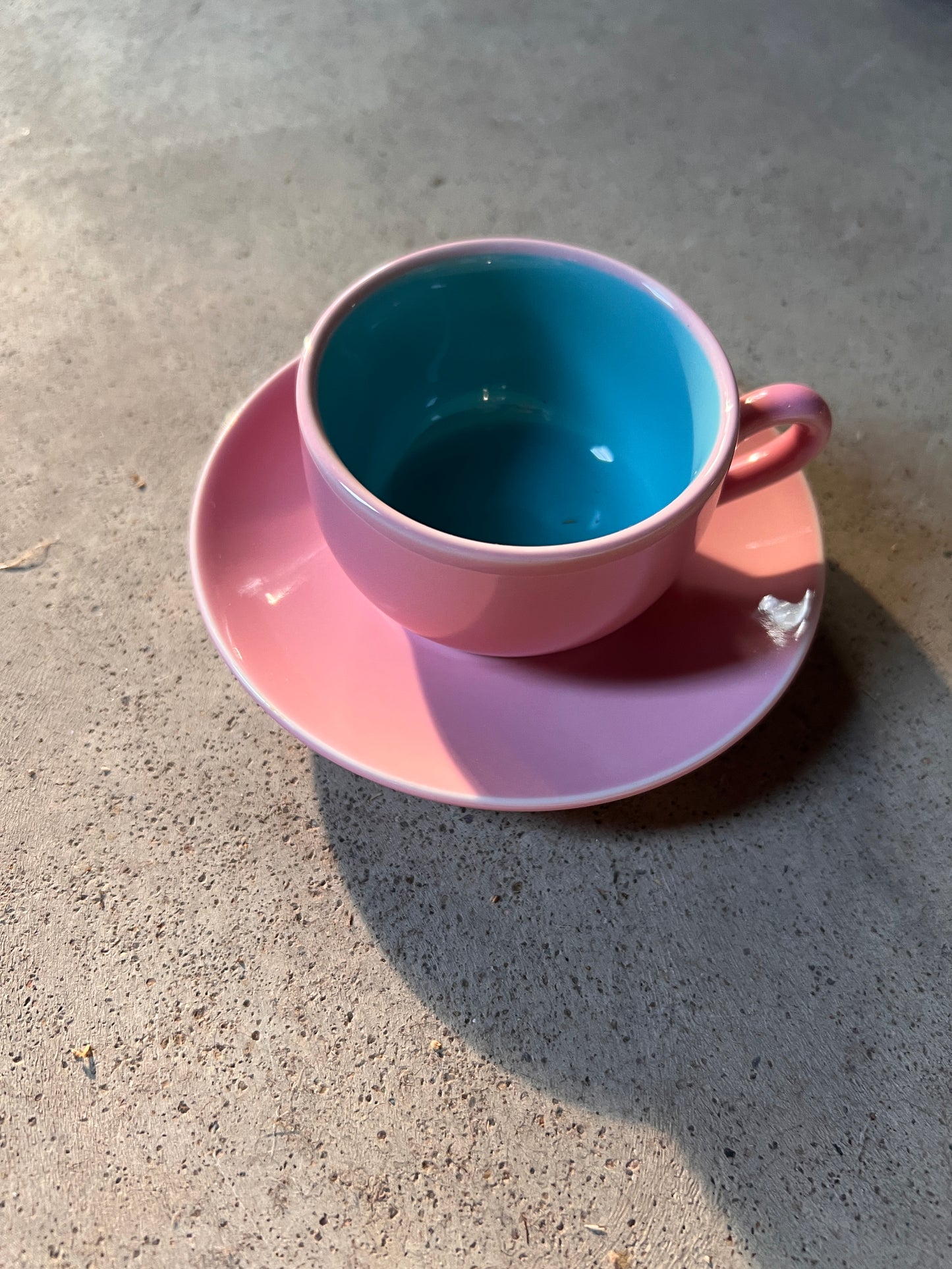 Vintage 1980s Lindt Stymeist Colorways Espresso Coffee Cup & Saucer