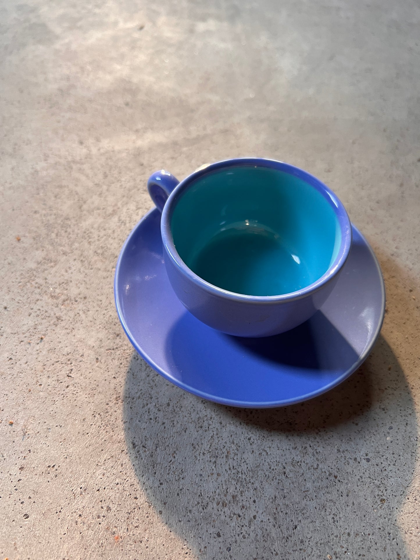 Vintage 1980s Lindt Stymeist Colorways Espresso Coffee Cup & Saucer