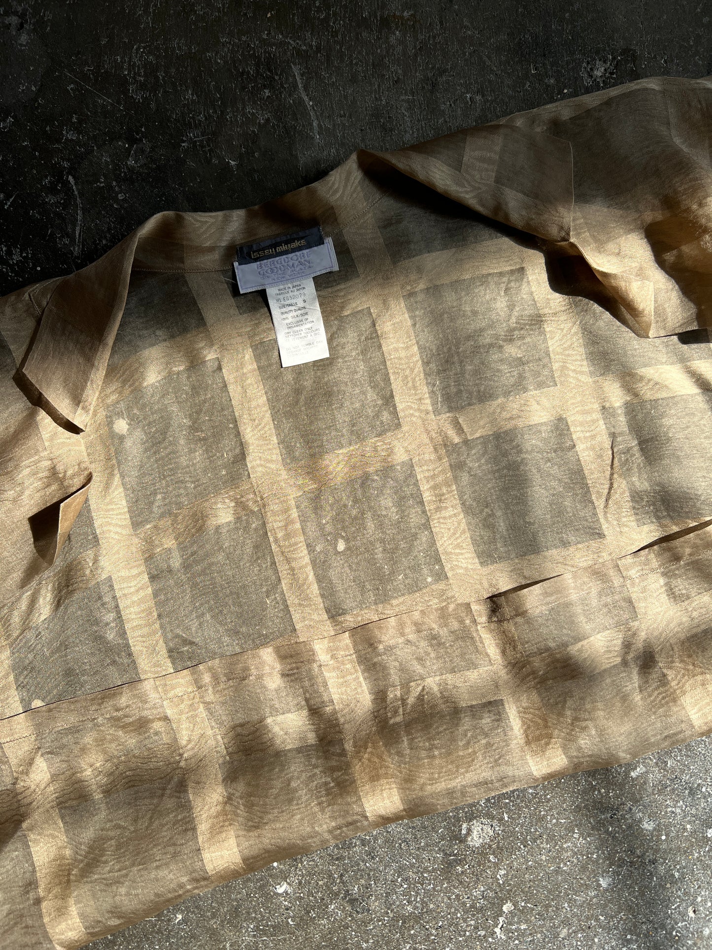 1980s Issey Miyake Silk Rectangular Bolero S