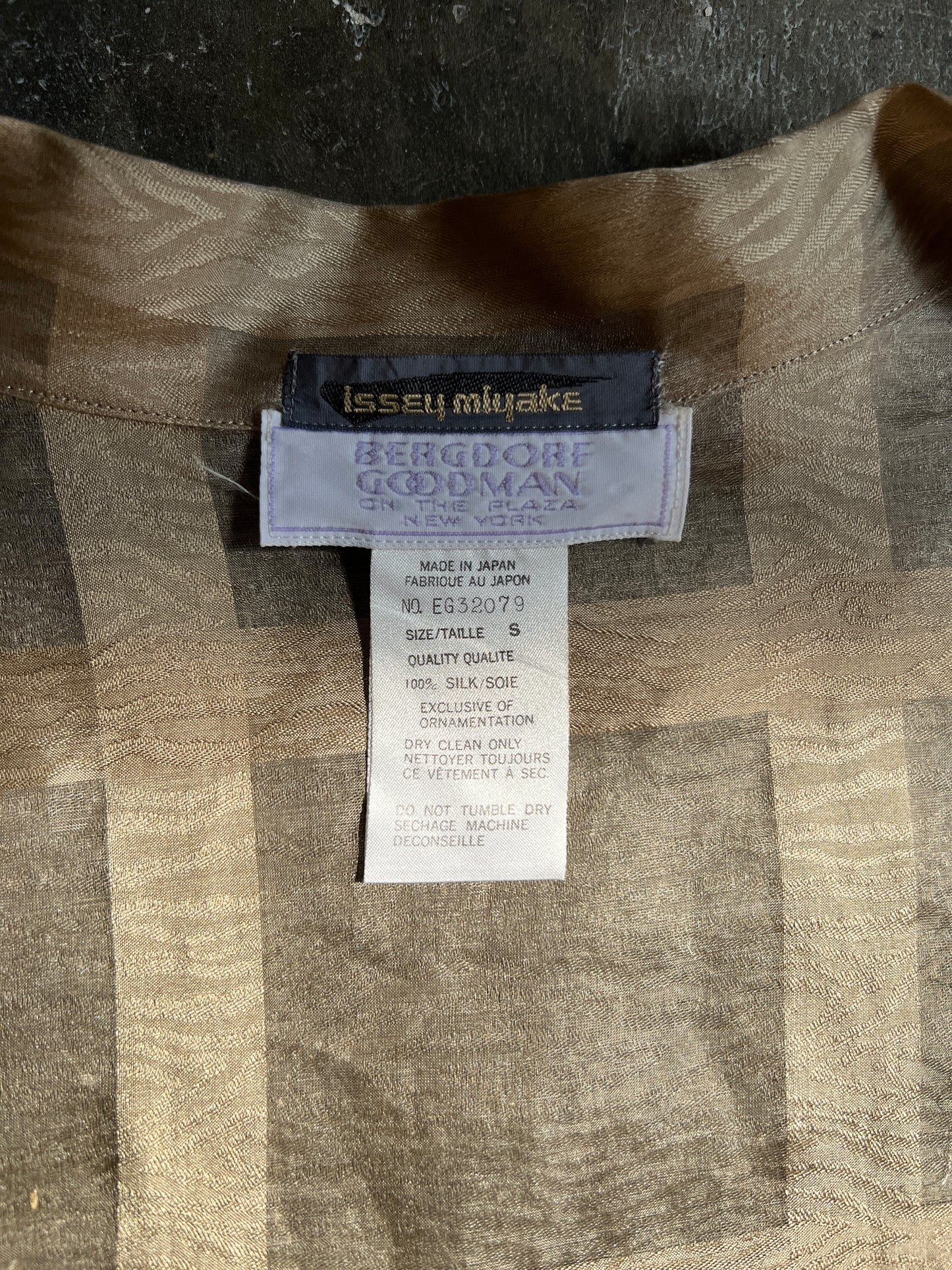 1980s Issey Miyake Silk Rectangular Bolero S