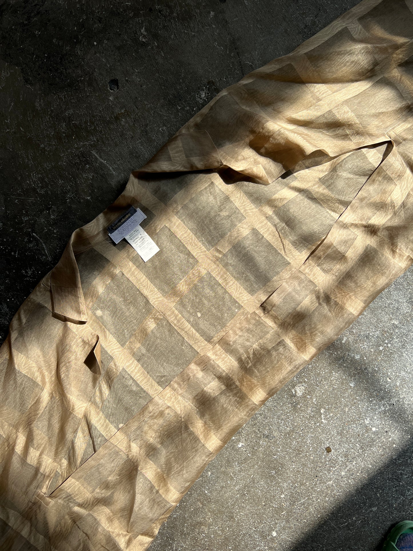 1980s Issey Miyake Silk Rectangular Bolero S