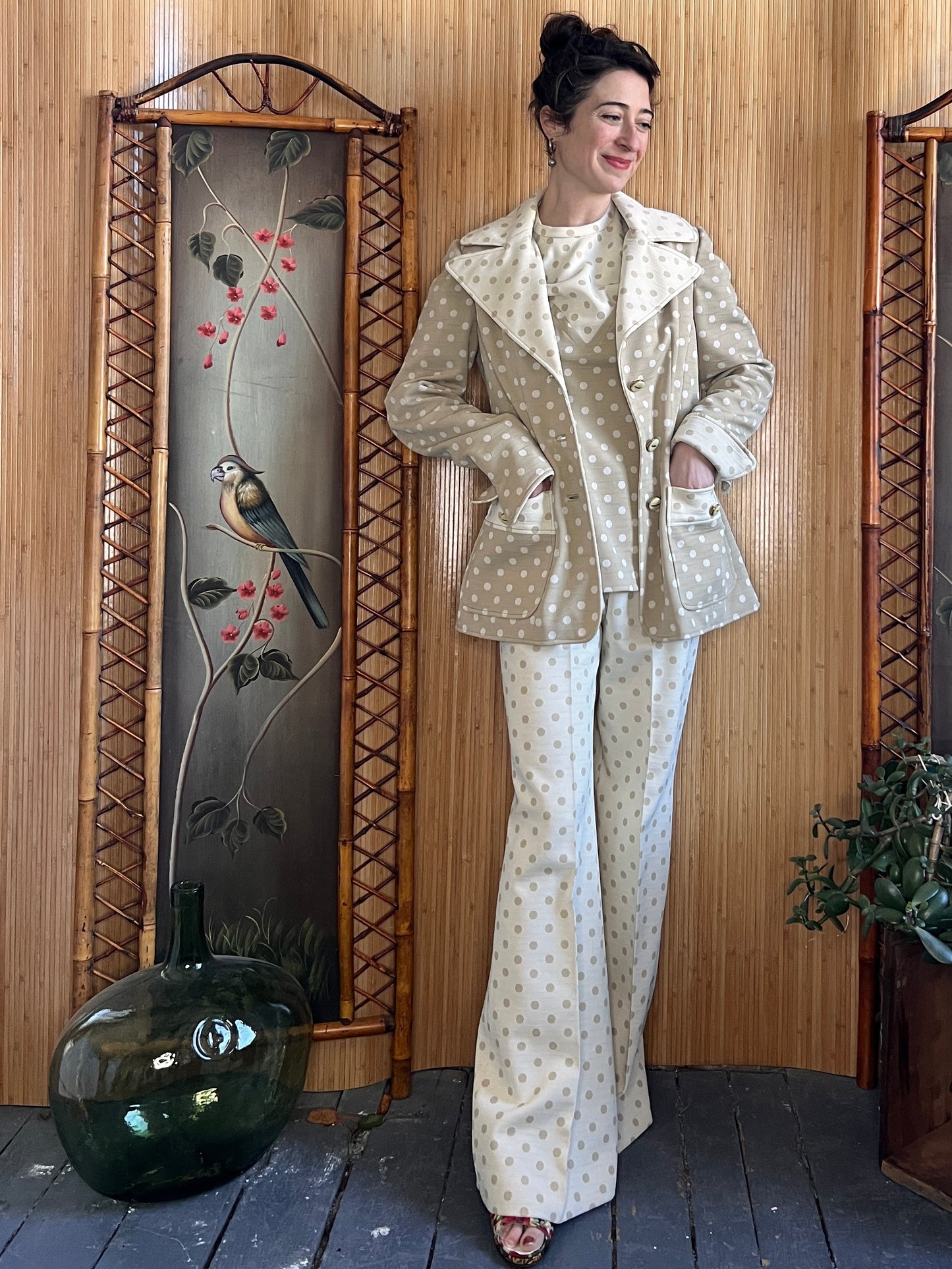 1960s Lilli Ann 3-Piece Knit Suit S/M