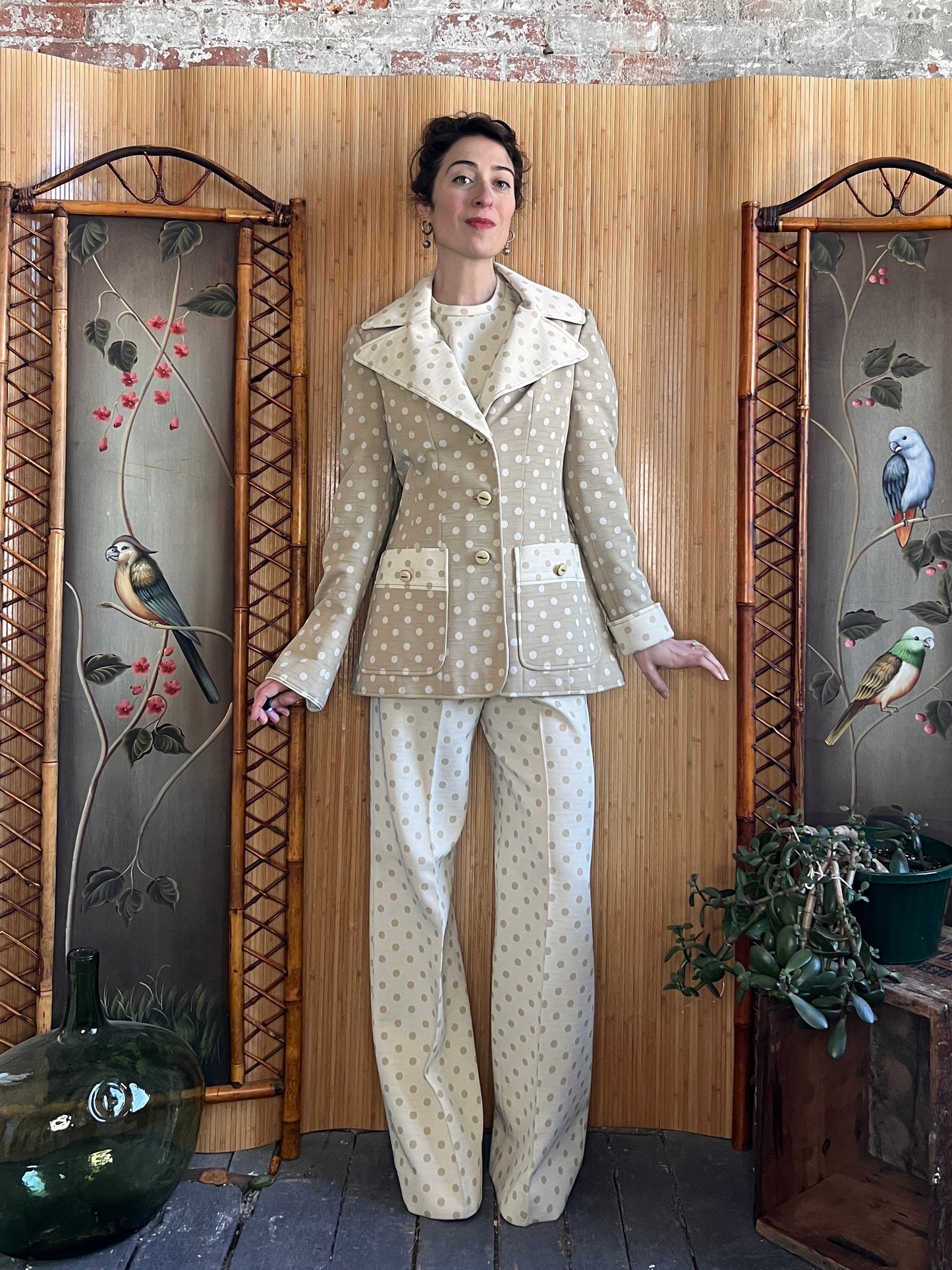 1960s Lilli Ann 3-Piece Knit Suit S/M