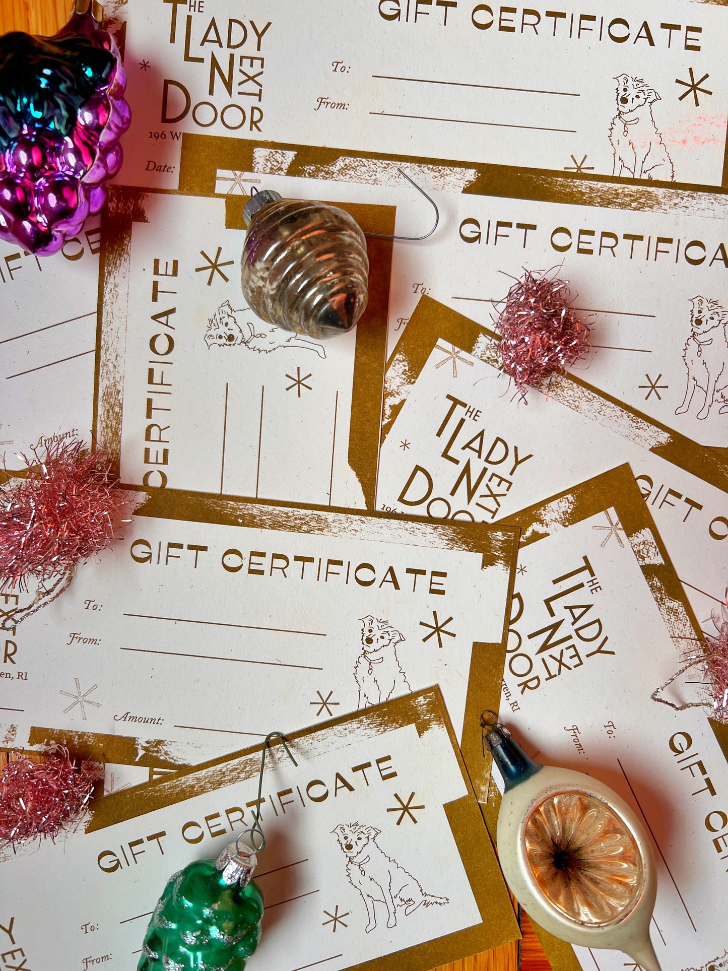 The Lady Next Door Gift Certificate