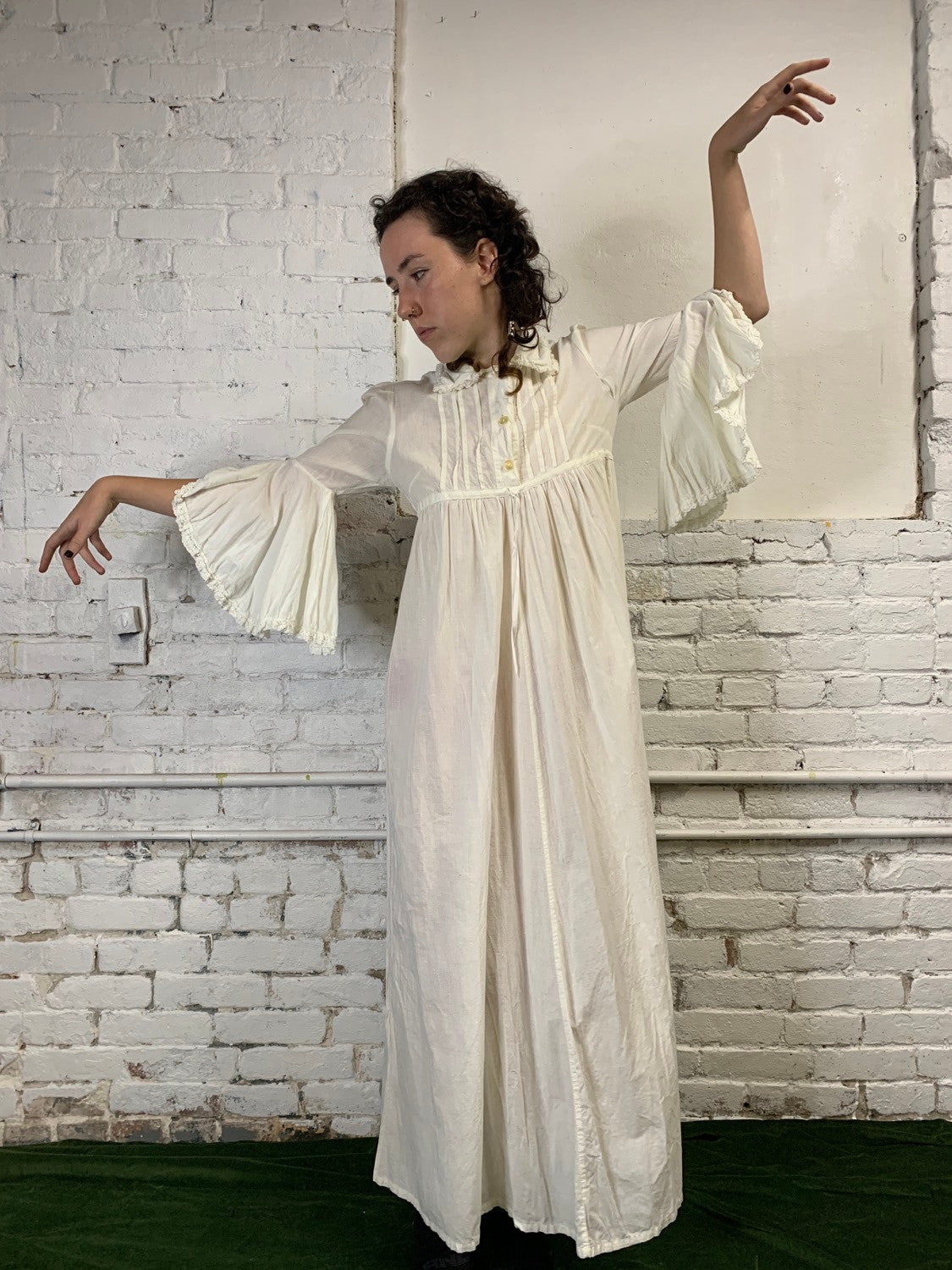 Early Laura Ashley 'Made in Wales' White Night Dress