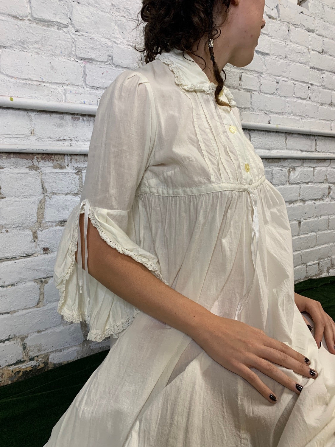 Early Laura Ashley 'Made in Wales' White Night Dress