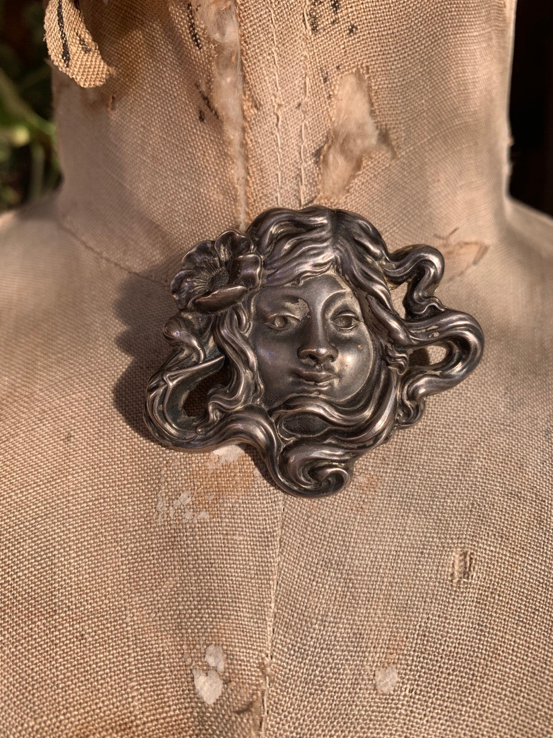 Art Nouveau Sterling Silver Brooch Unger Bros