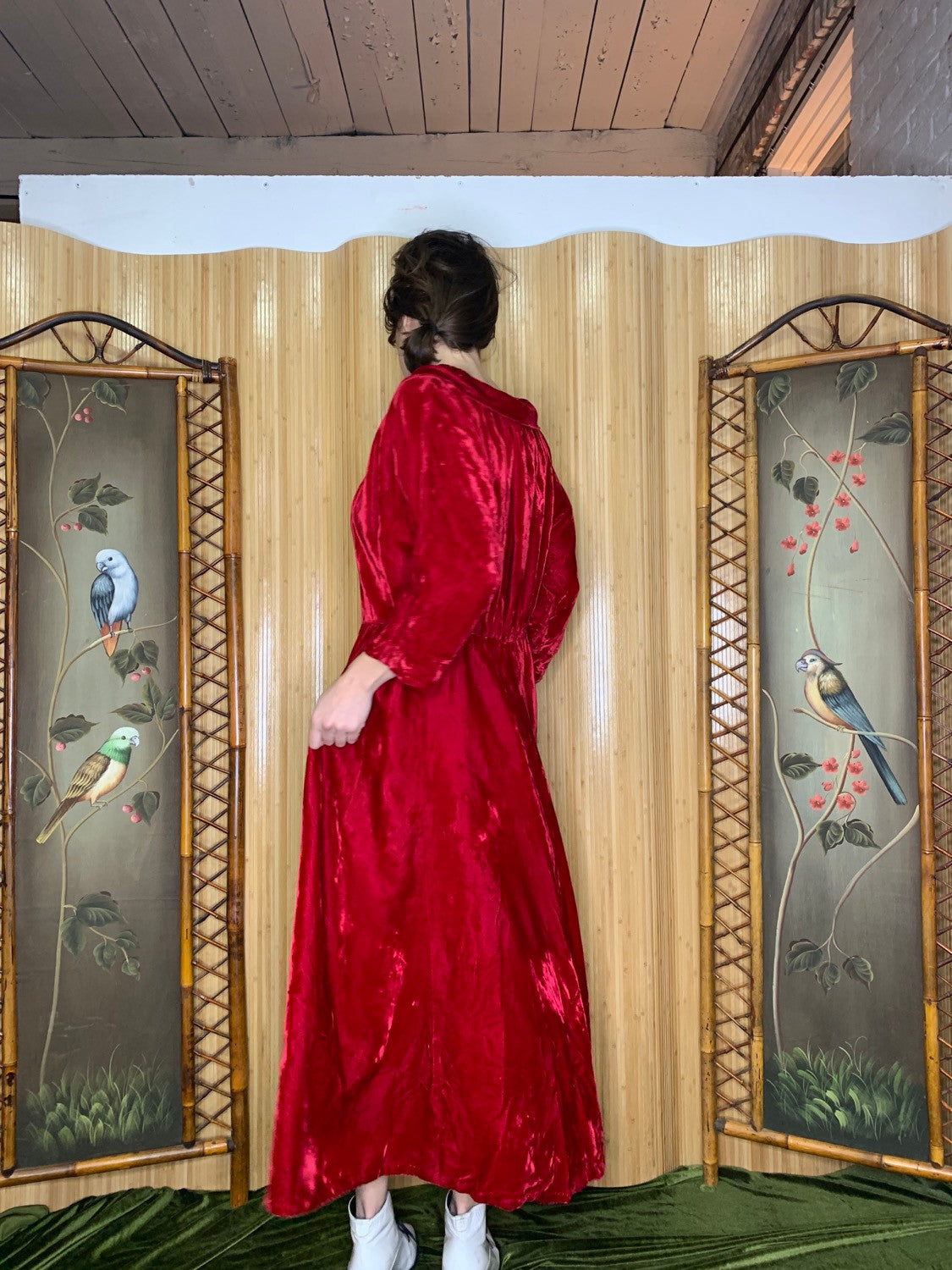1930s/40s Barsarobe Velvet Dress Size M