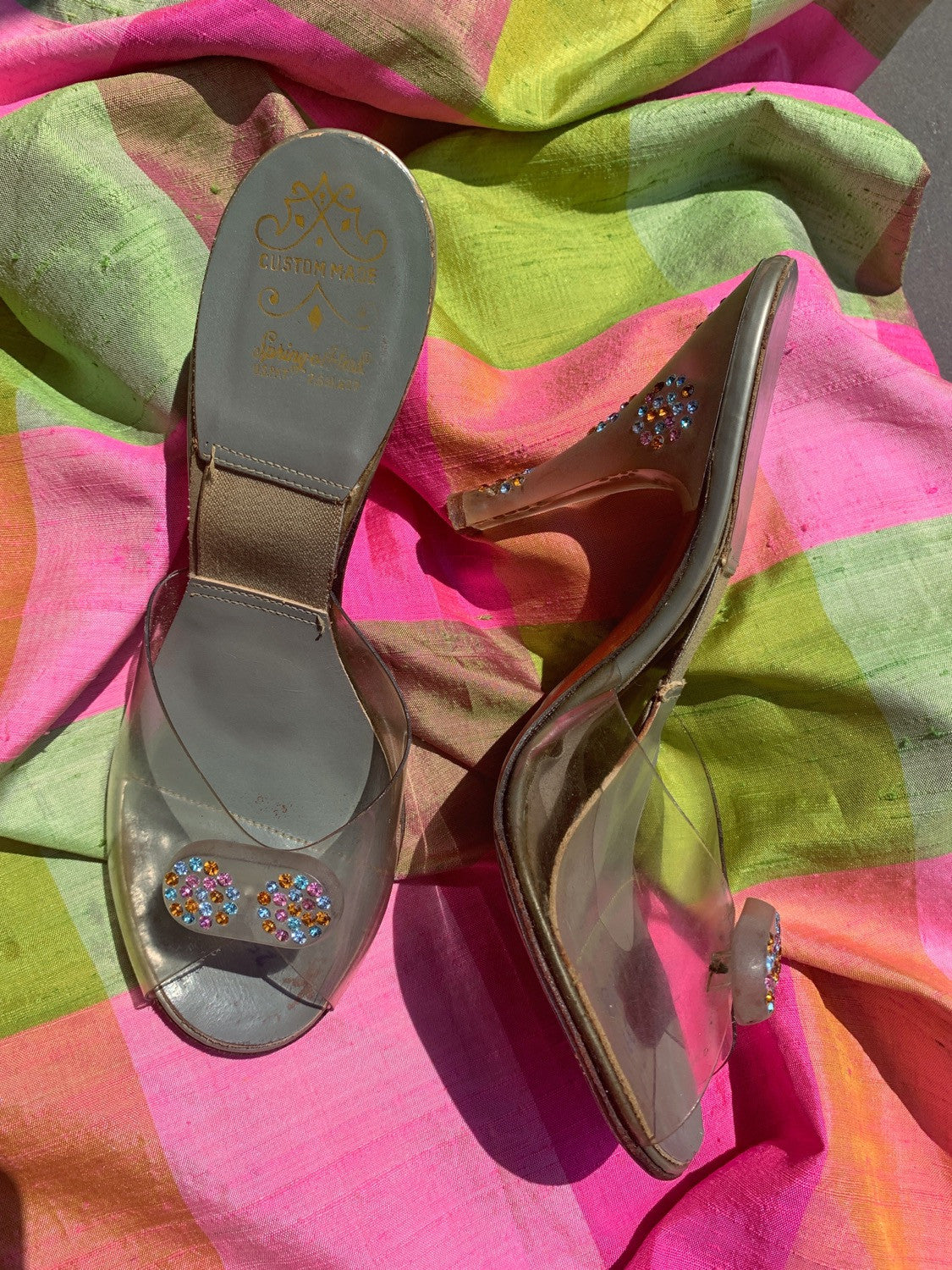 1950s Rhinestone Lucite