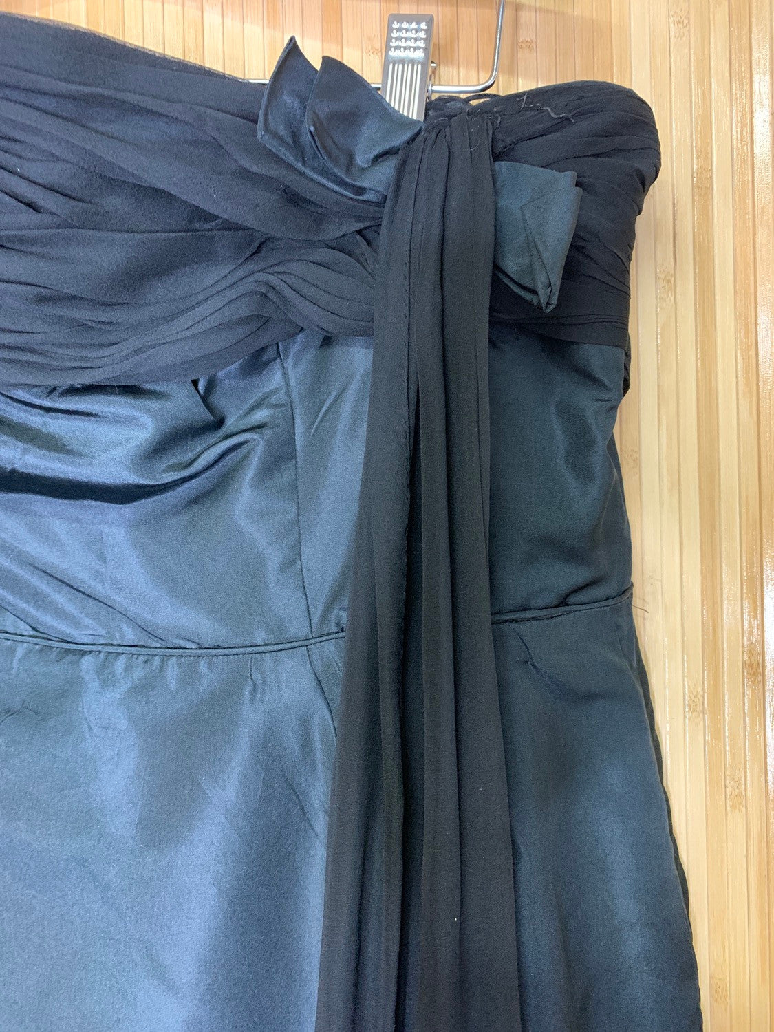 1950s Silk Strapless Wiggle Dress Size L/XL