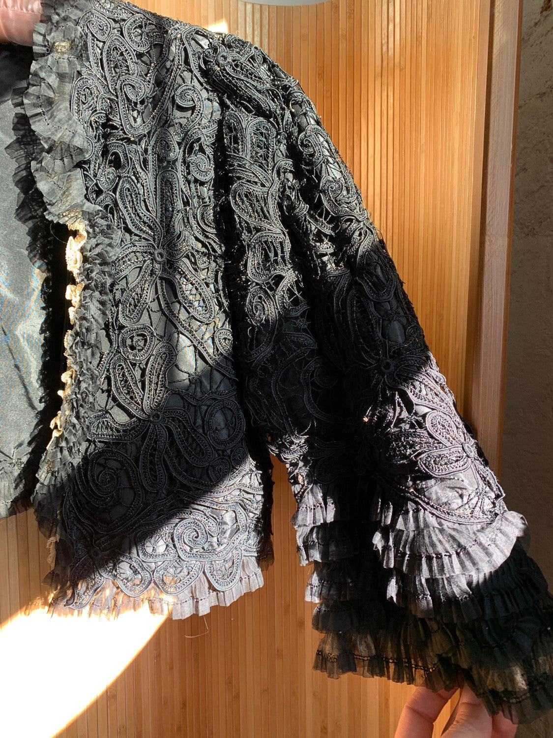 Antique Black Lace Bolero XS/S