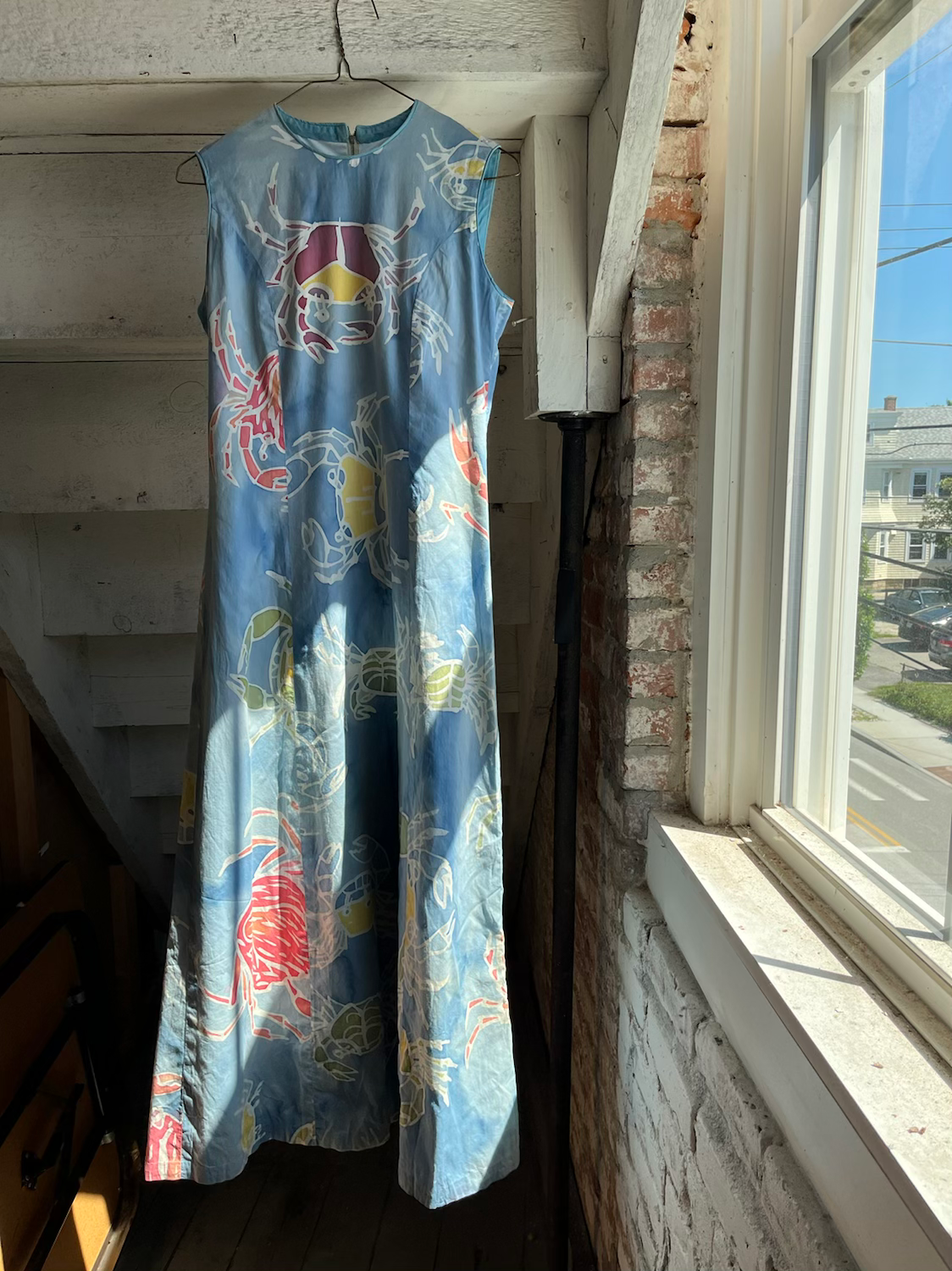 Crabs Crabs Crabs! Cotton Maxi Dress S/M