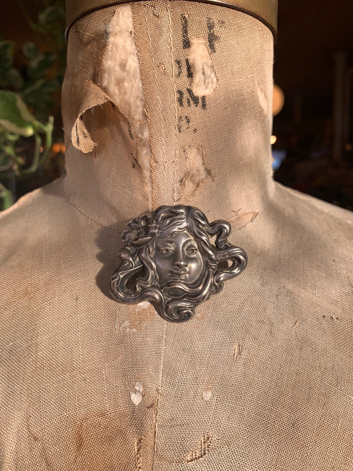 Art Nouveau Sterling Silver Brooch Unger Bros
