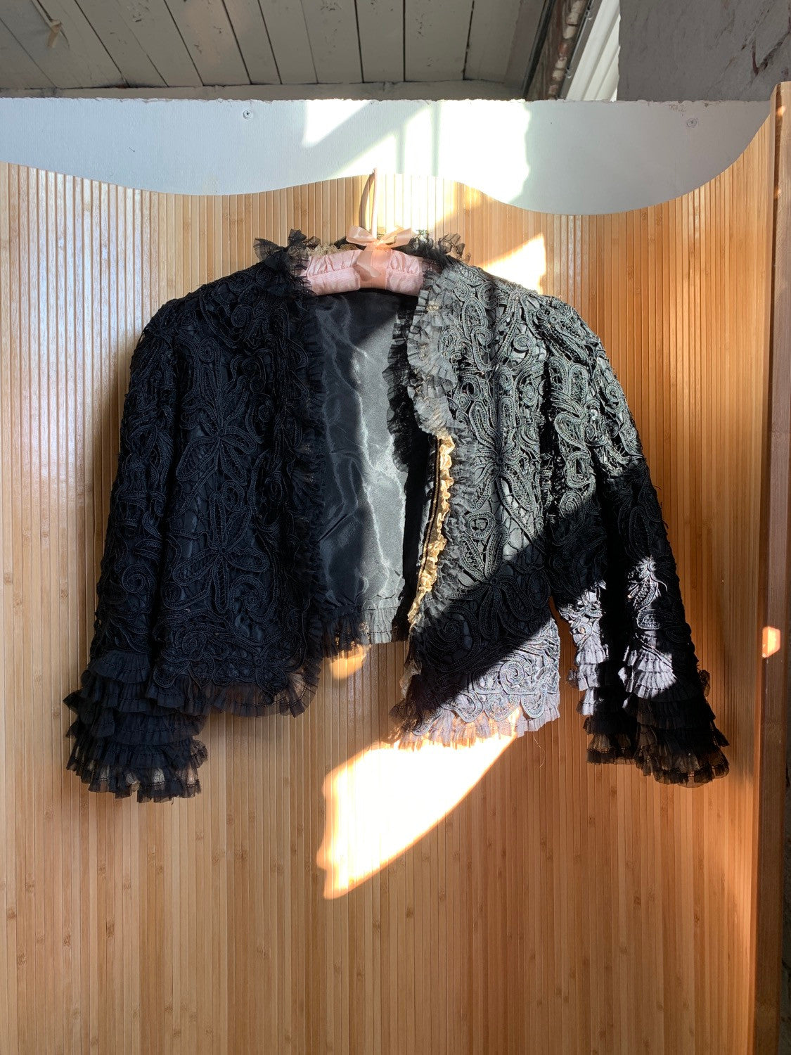 Antique Black Lace Bolero XS/S