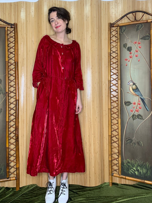 1930s/40s Barsarobe Velvet Dress Size M
