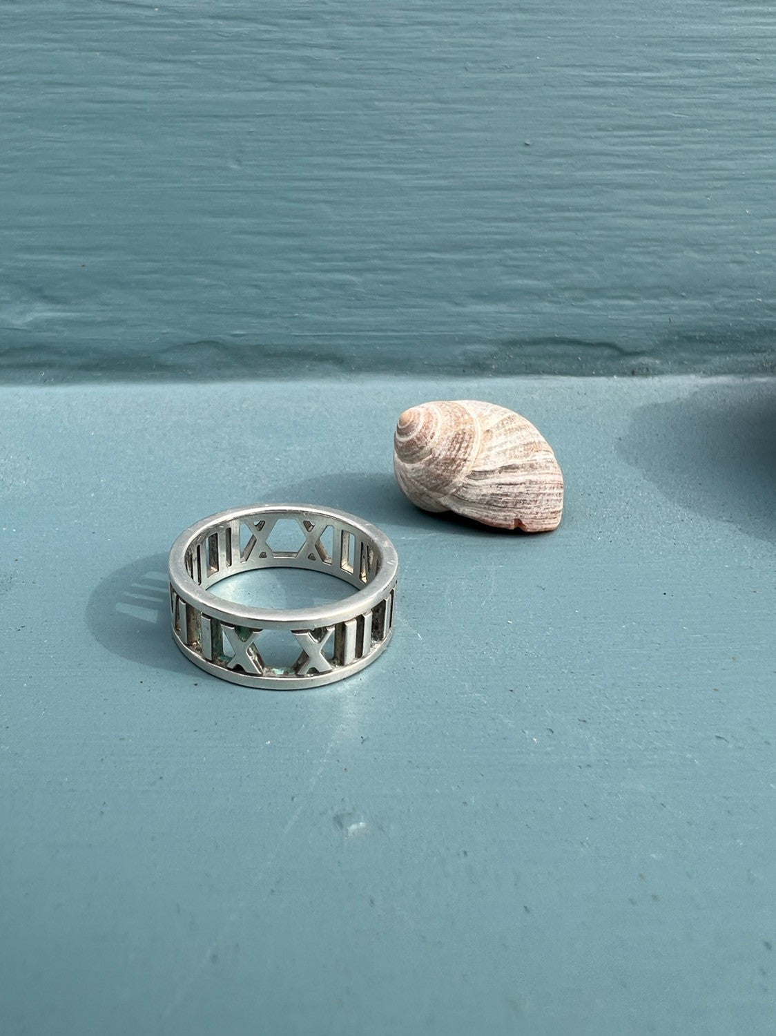 Tiffany & Co 925 Sterling Atlas Open Band