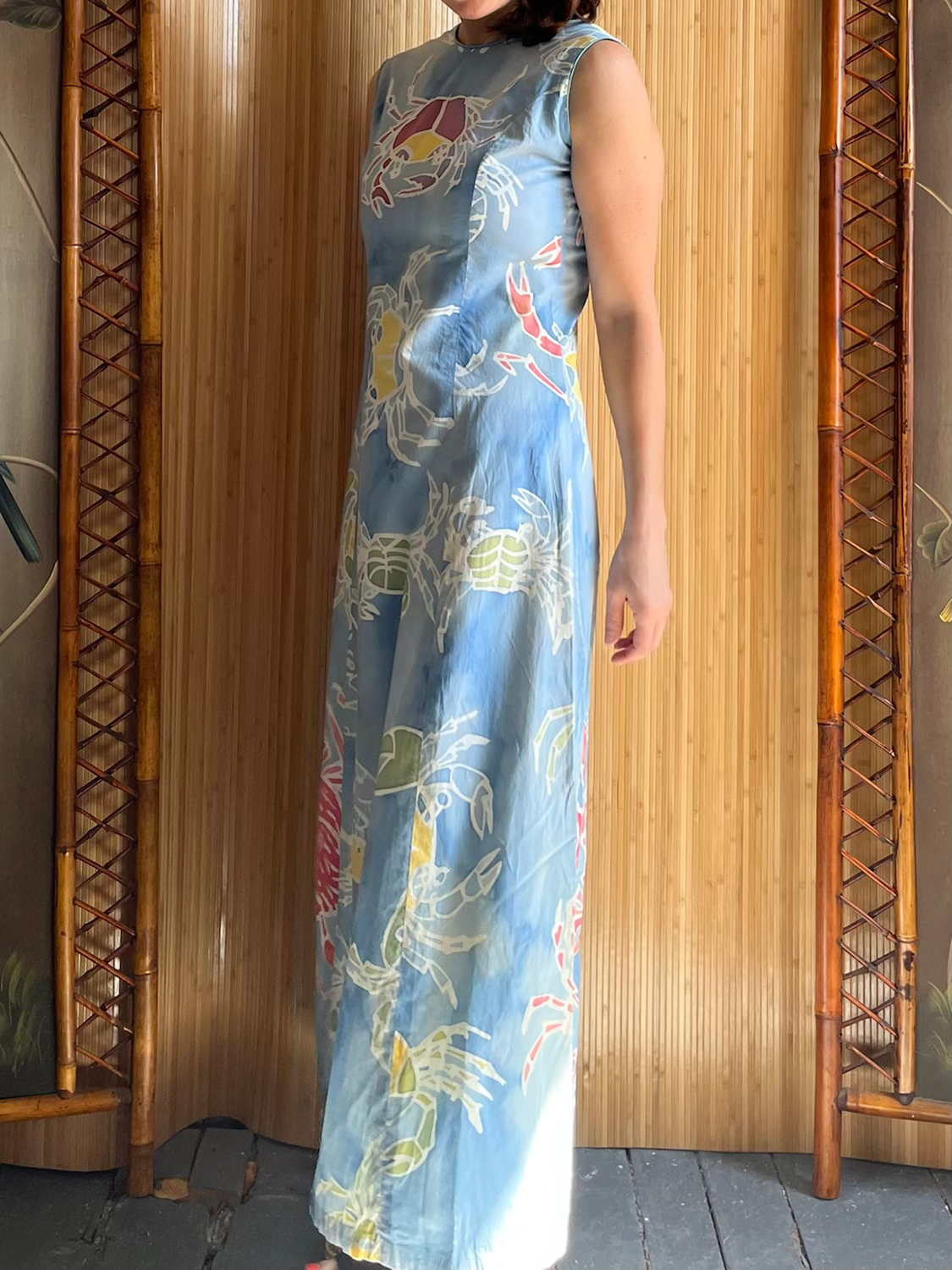 Crabs Crabs Crabs! Cotton Maxi Dress S/M