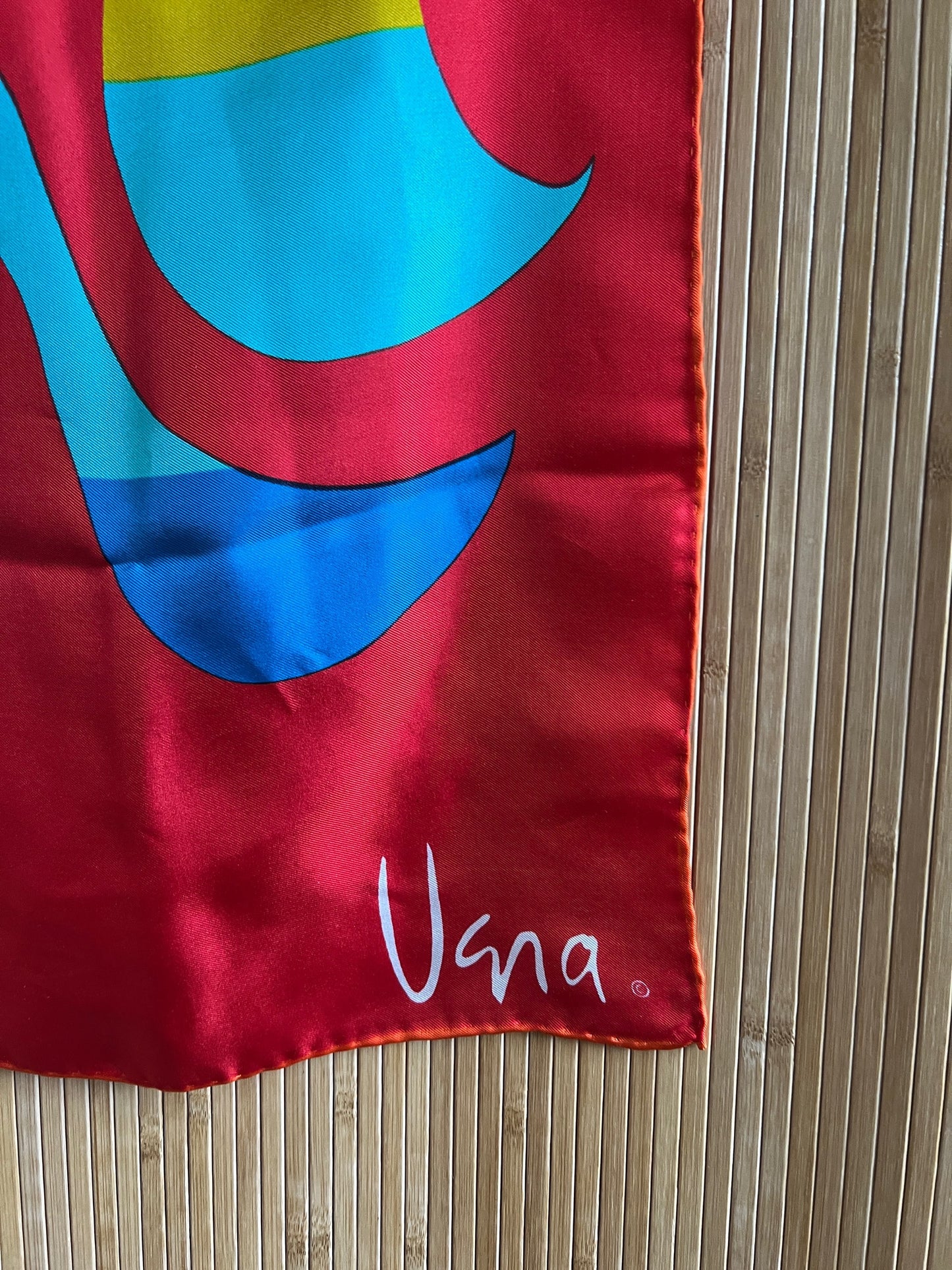 1970s Vera Neumann Silk Sunburst Scarf