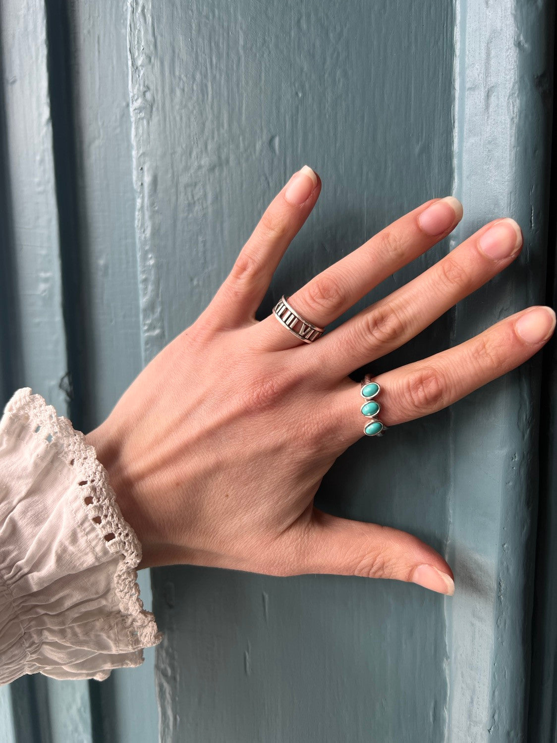Tiffany & Co 925 Sterling Atlas Open Band