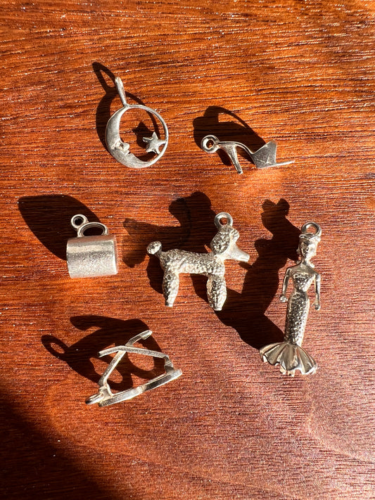 Vintage Sterling Silver Charms