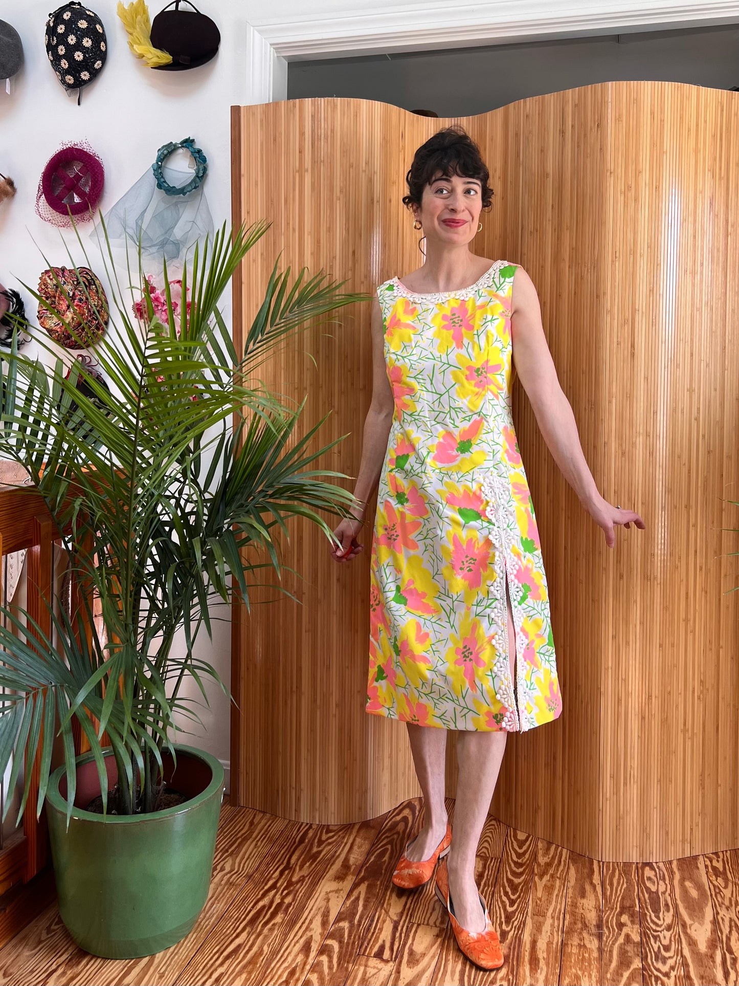 1960s/1970s "The Lilly" Lilly Pulitzer Midi Shift Dress M