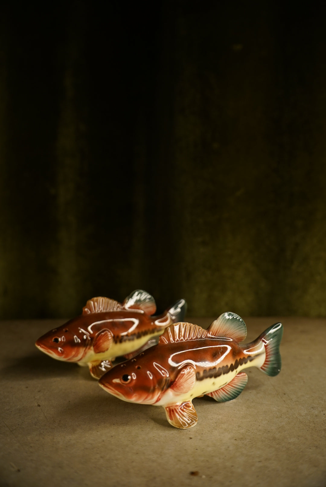 Pair of Large Mouth Bass S&P Shakers