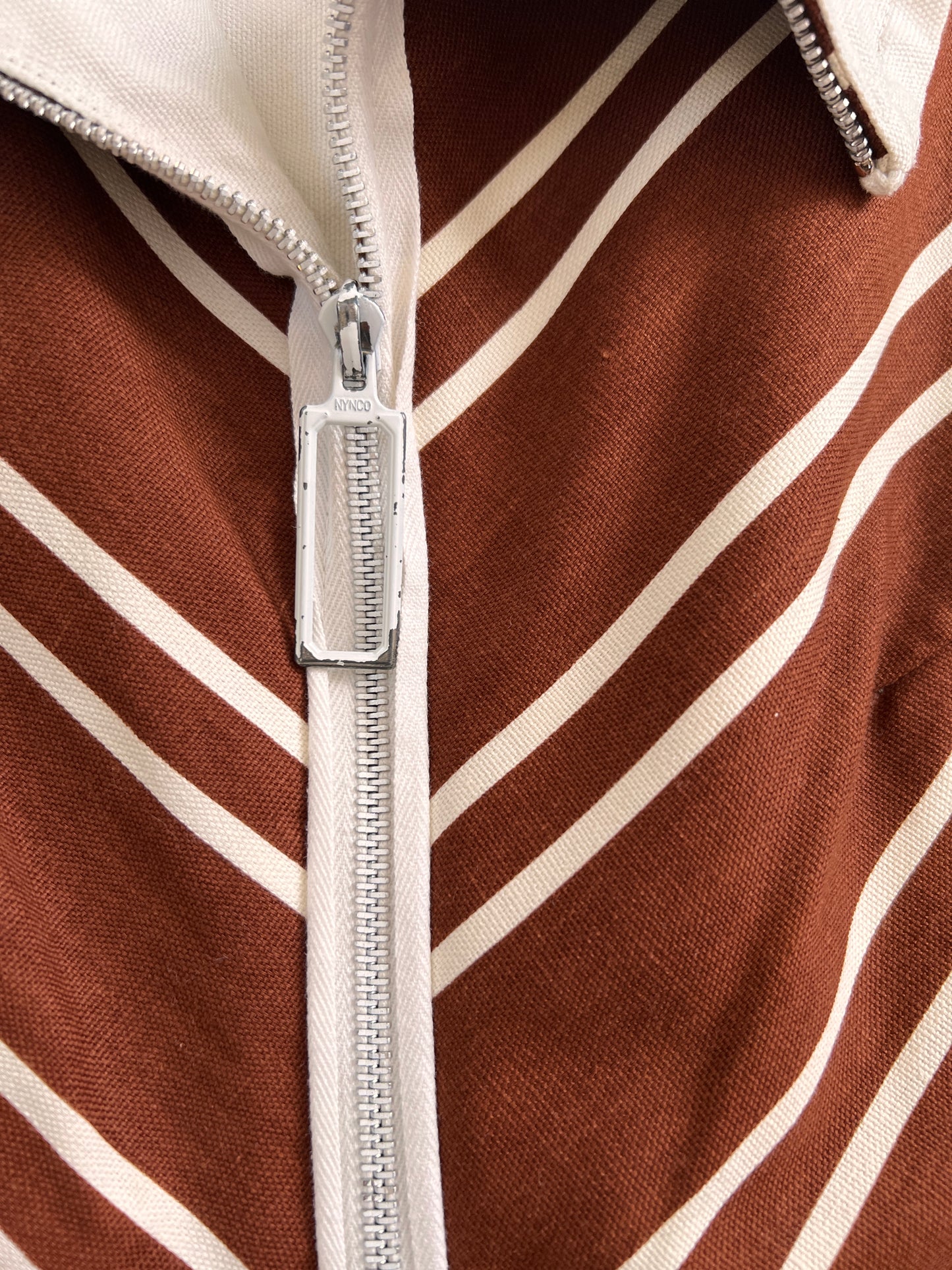 1960s Mod-Tastic Two-Piece Chevron Romper and Swing Coat Set