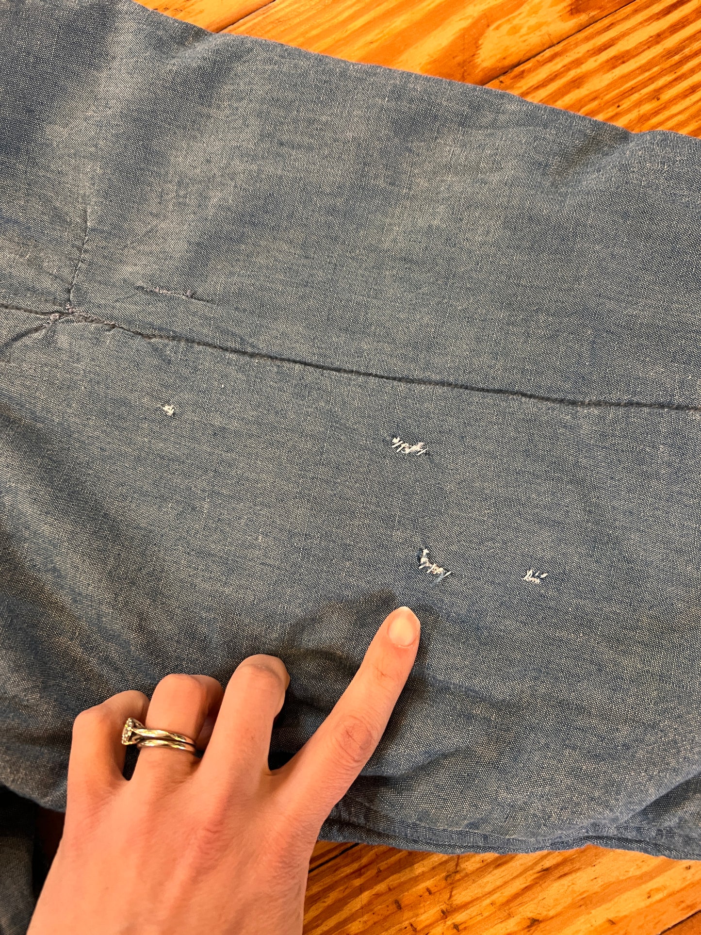 1980s Issey Miyake Indigo Denim Padded Reversible Coat