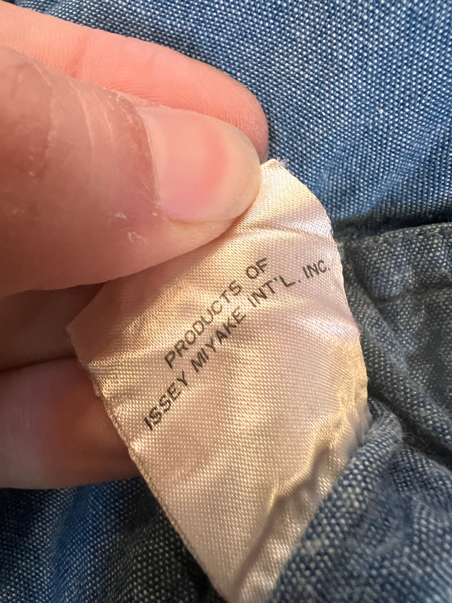 1980s Issey Miyake Indigo Denim Padded Reversible Coat