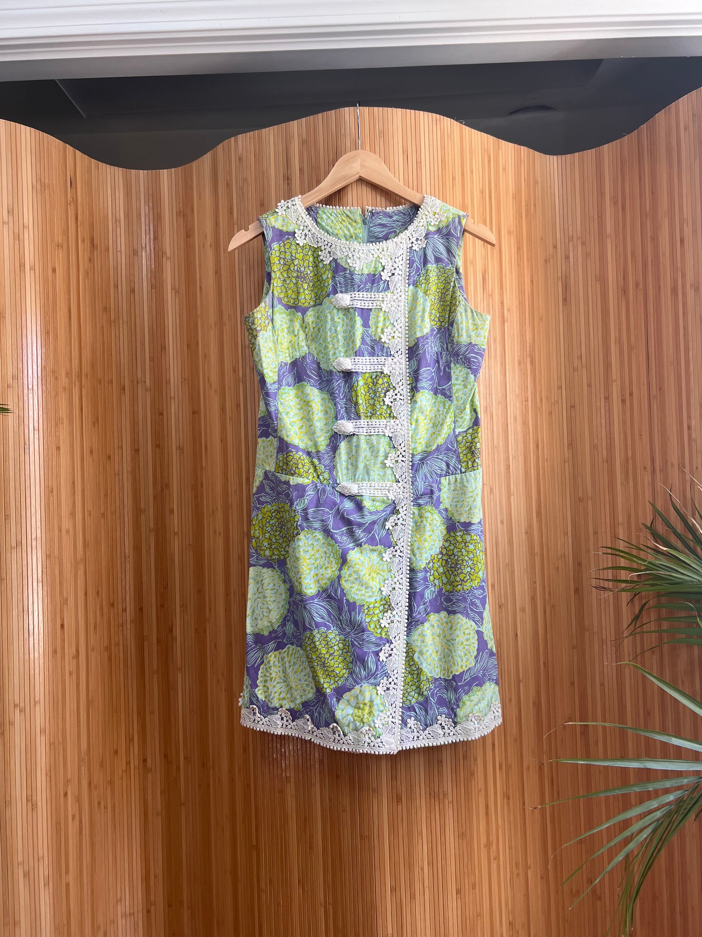 1960s 1st Gen Lilly Pulitzer "The Lilly" Floral Shift Mini Dress S