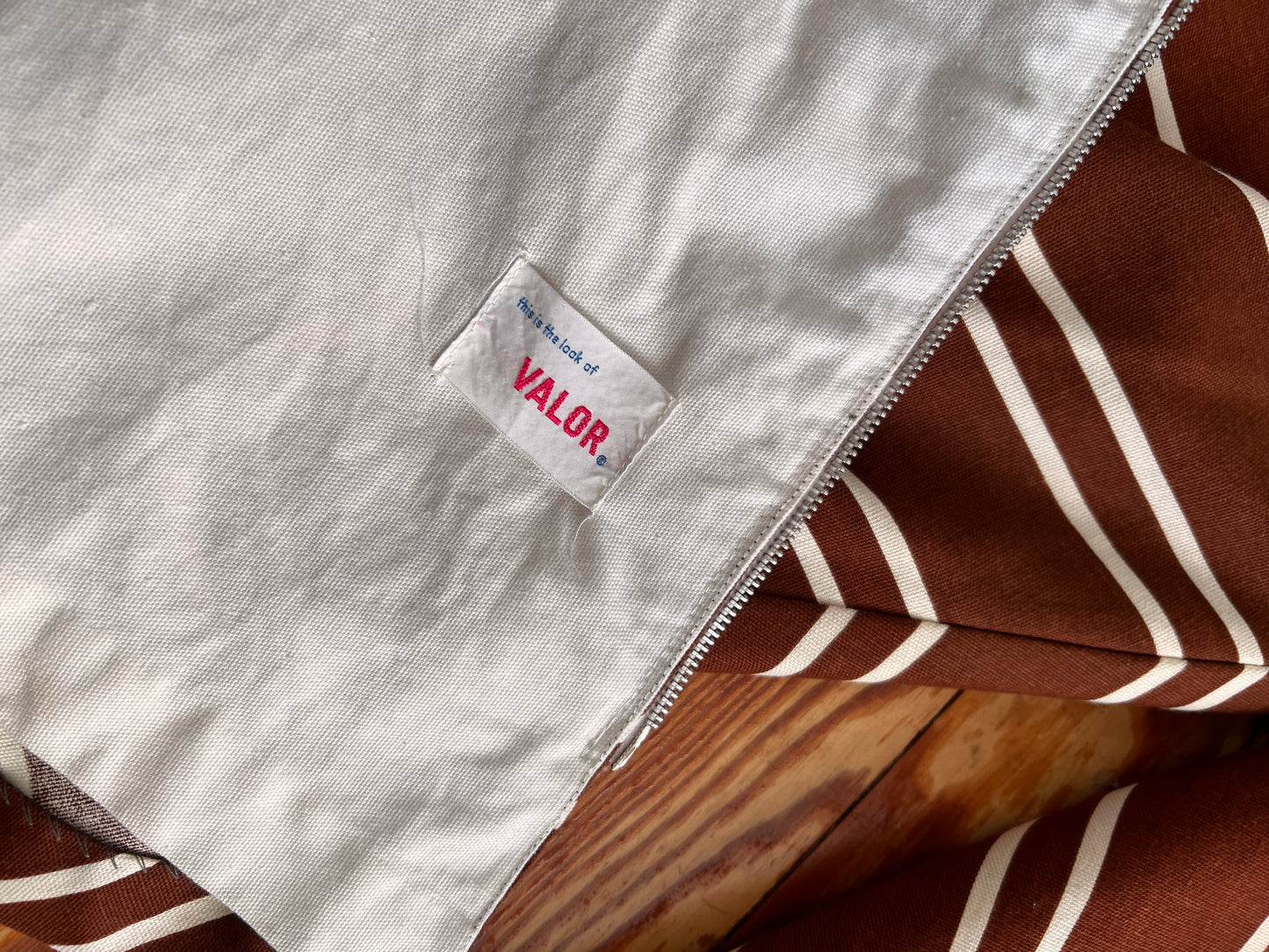 1960s Mod-Tastic Two-Piece Chevron Romper and Swing Coat Set