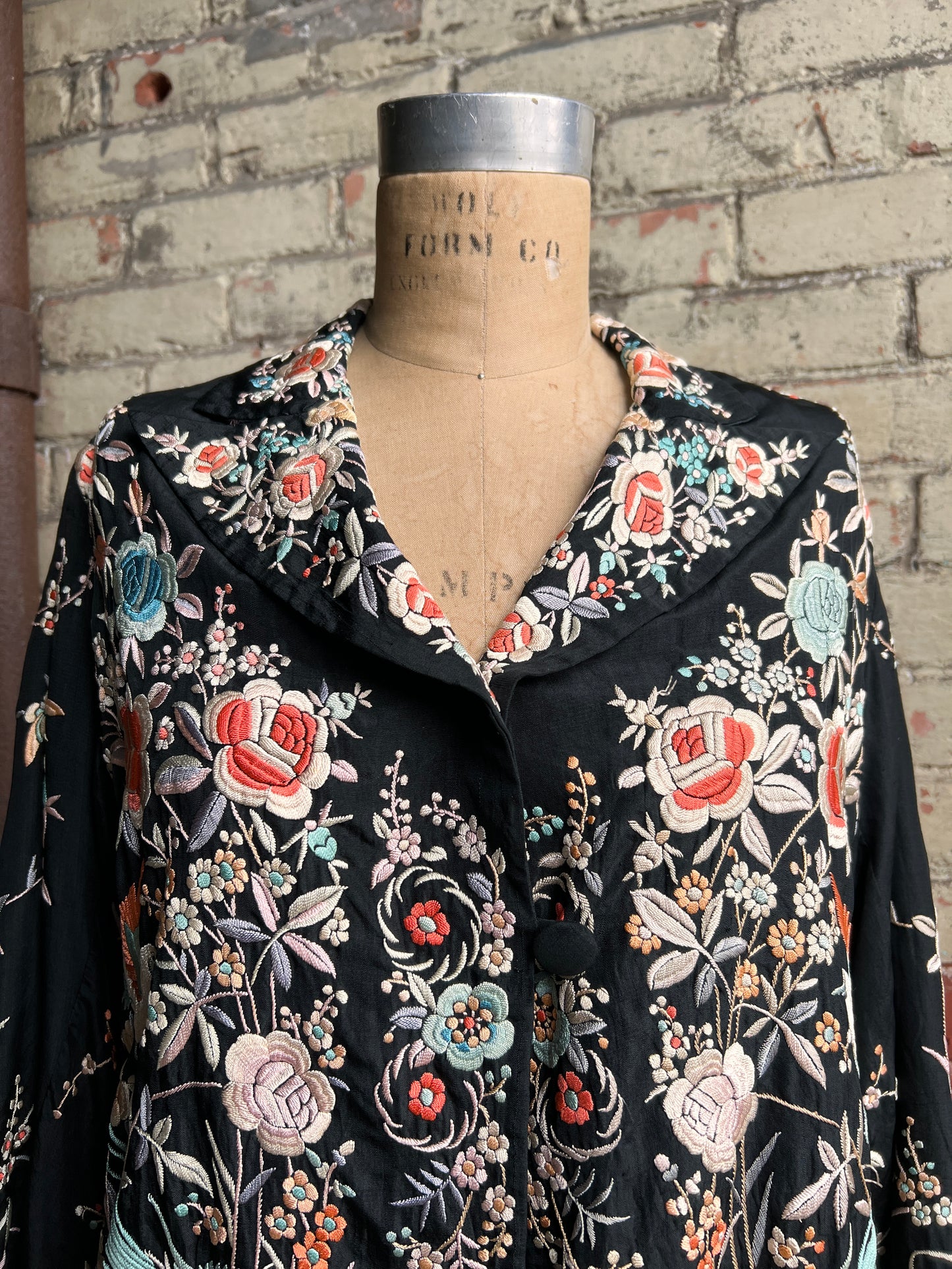 1930s Chinese Silk Embroidered Jacket S/M