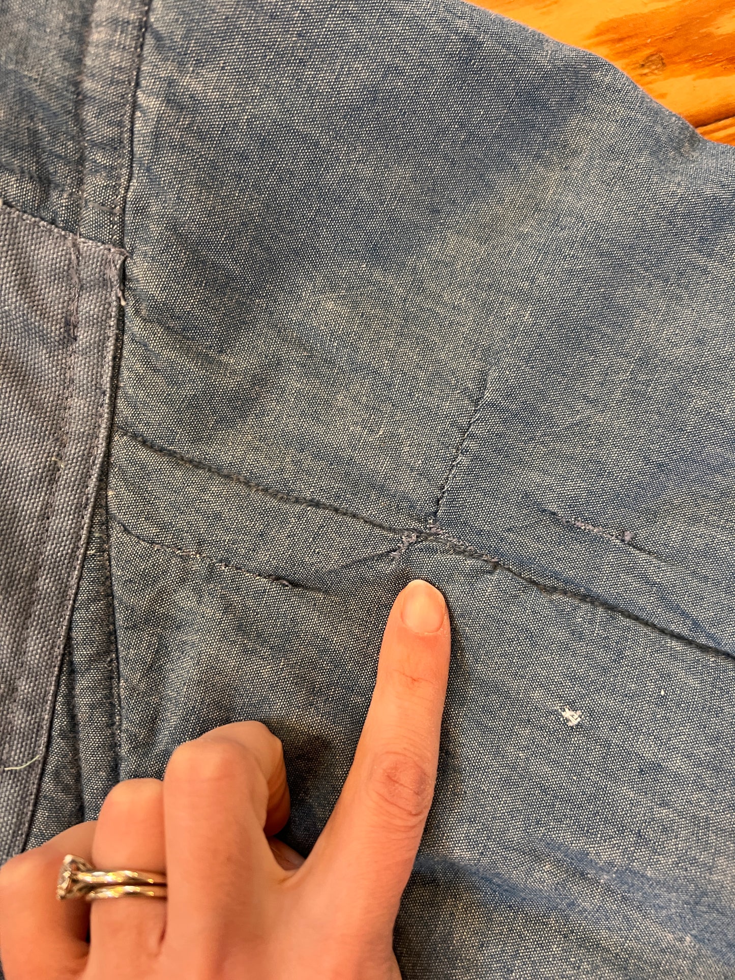 1980s Issey Miyake Indigo Denim Padded Reversible Coat