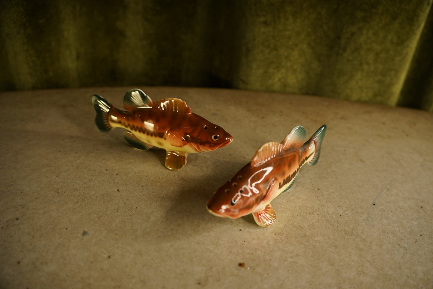 Pair of Large Mouth Bass S&P Shakers