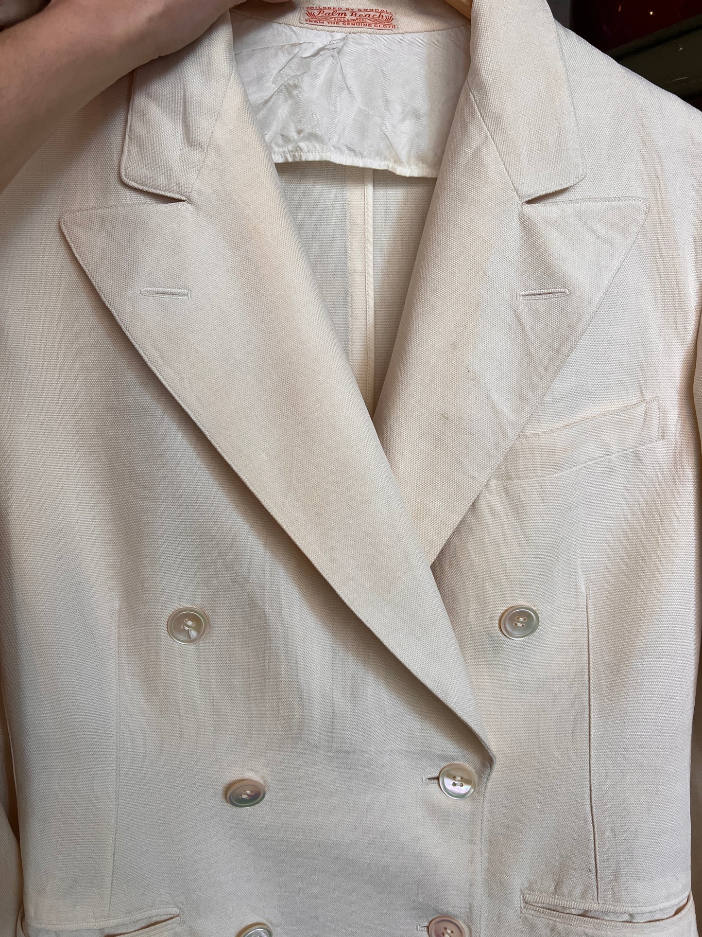 1930s Palm Beach by Goodall Double Breasted Summer Suit