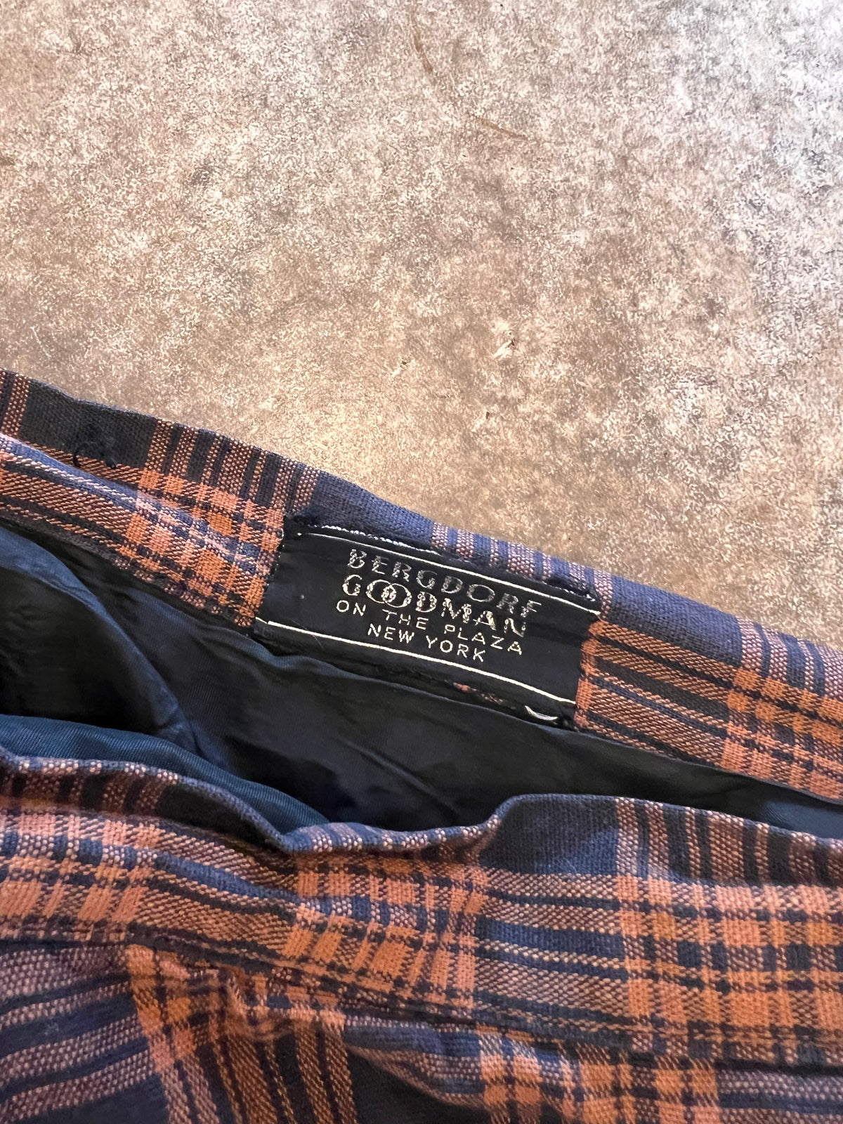 1950s Bergdorf Goodman Demi Couture Silk Muslin Plaid Ballroom Skirt S
