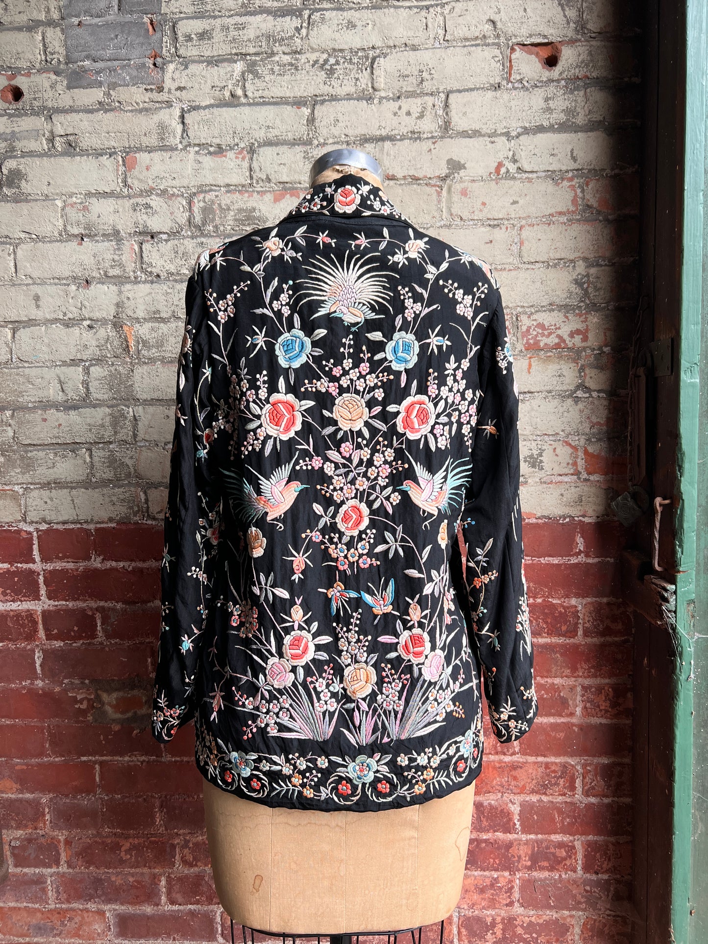 1930s Chinese Silk Embroidered Jacket S/M