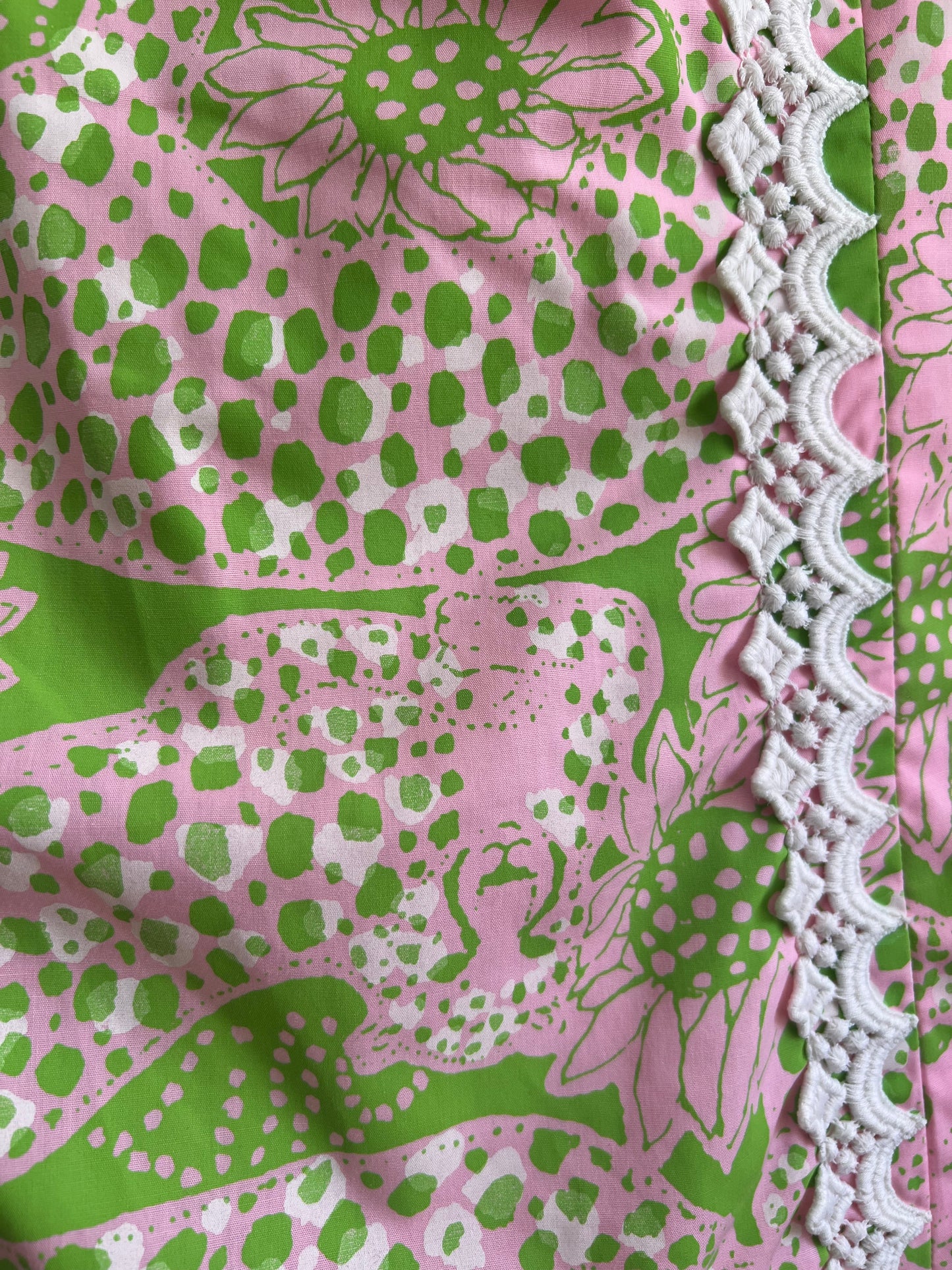 Rare 1960s "The Lilly" Lilly Pulitzer Leopard & Daisy Print Midi Dress M