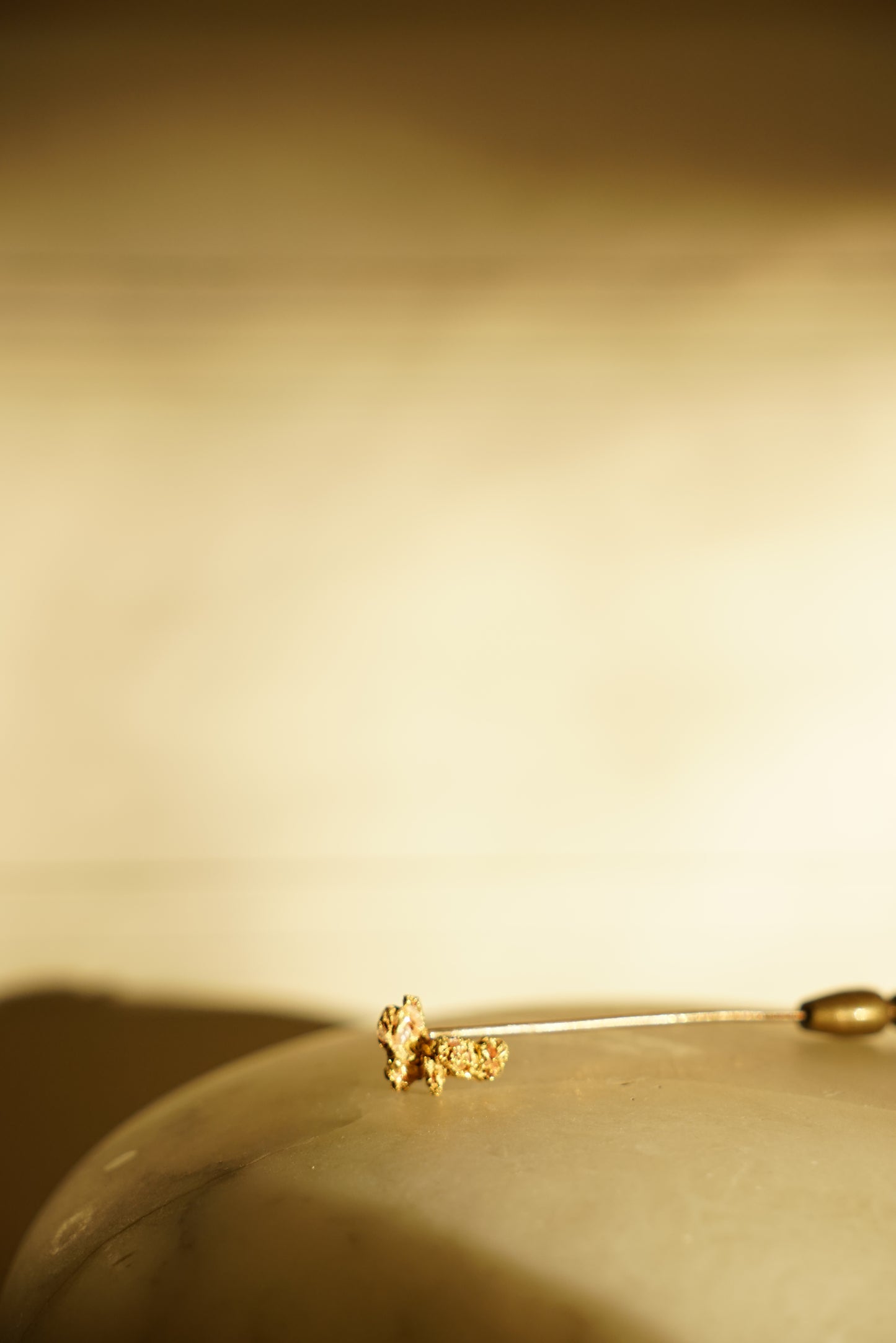 Antique Gold Nugget Stick Pin