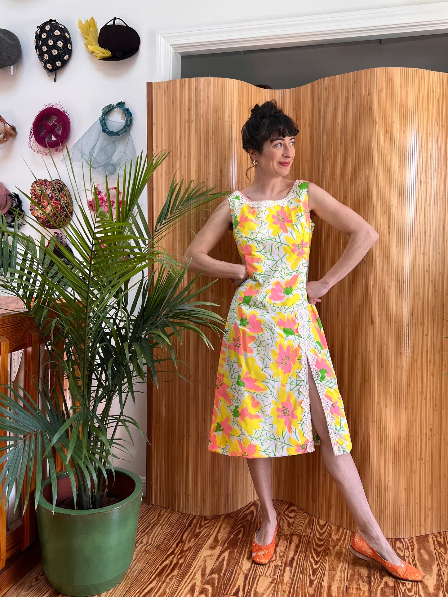1960s/1970s "The Lilly" Lilly Pulitzer Midi Shift Dress M