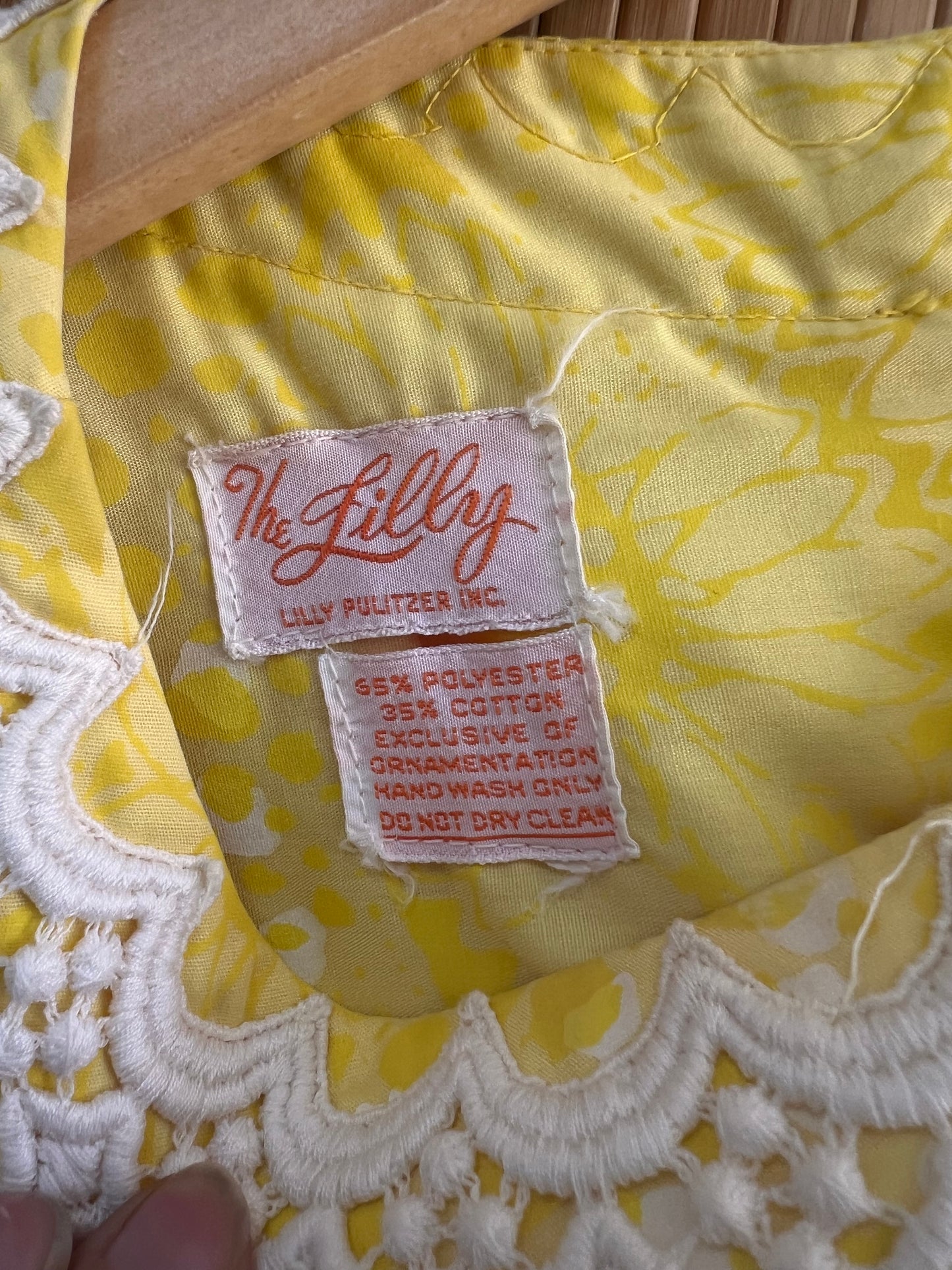 1960s "The Lilly" Lilly Pulitzer Lemon Midi Shift Dress M