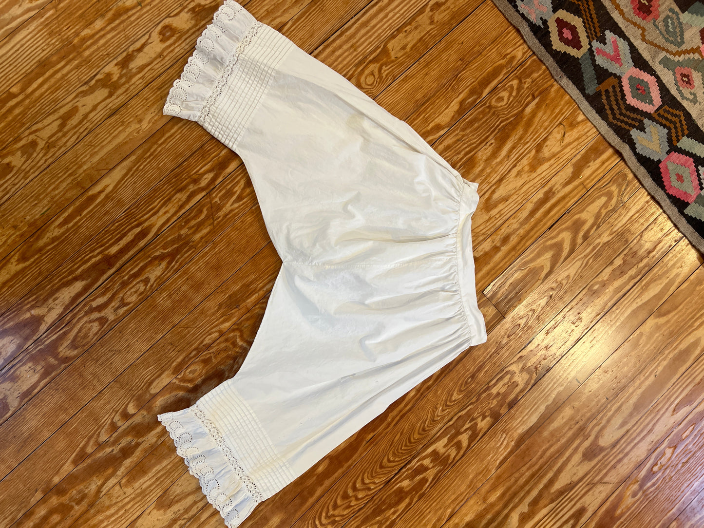 Antique Edwardian Lace Trim Bloomers M