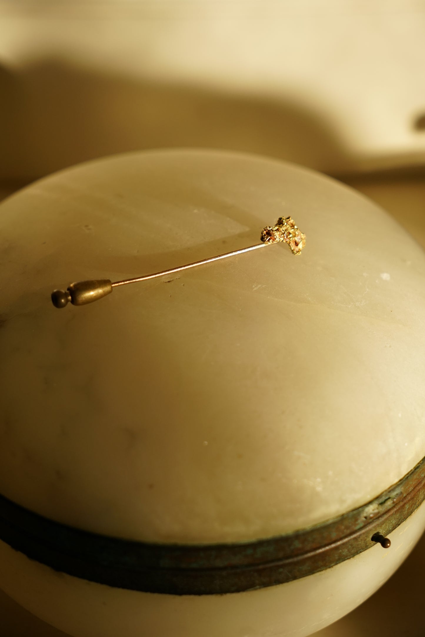 Antique Gold Nugget Stick Pin