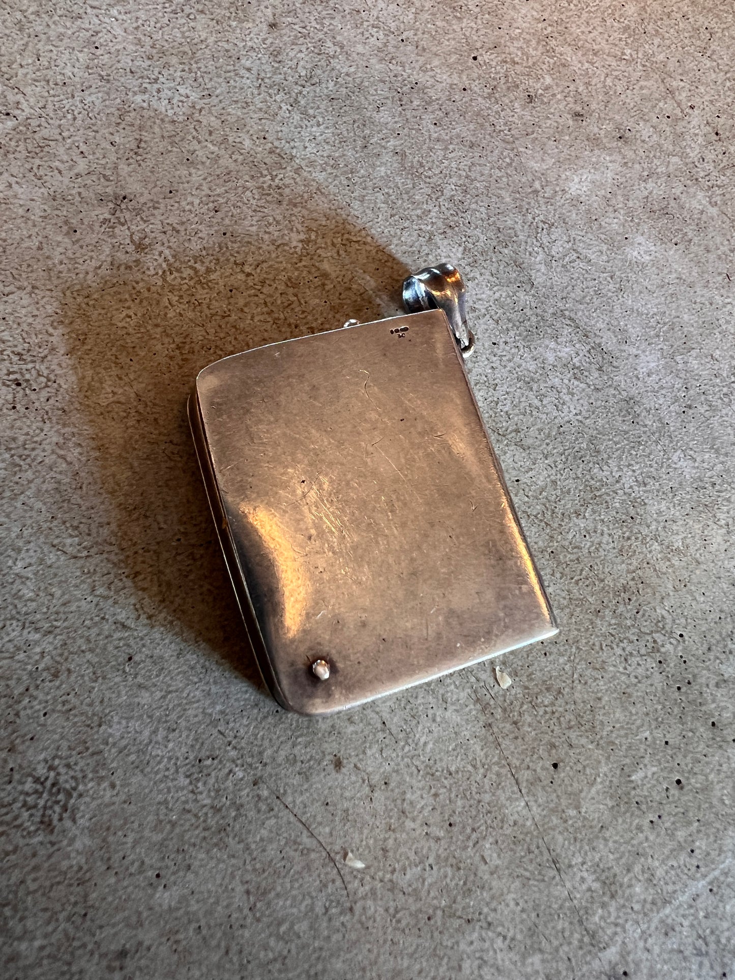 Victorian Revival Sterling Stamp Charm