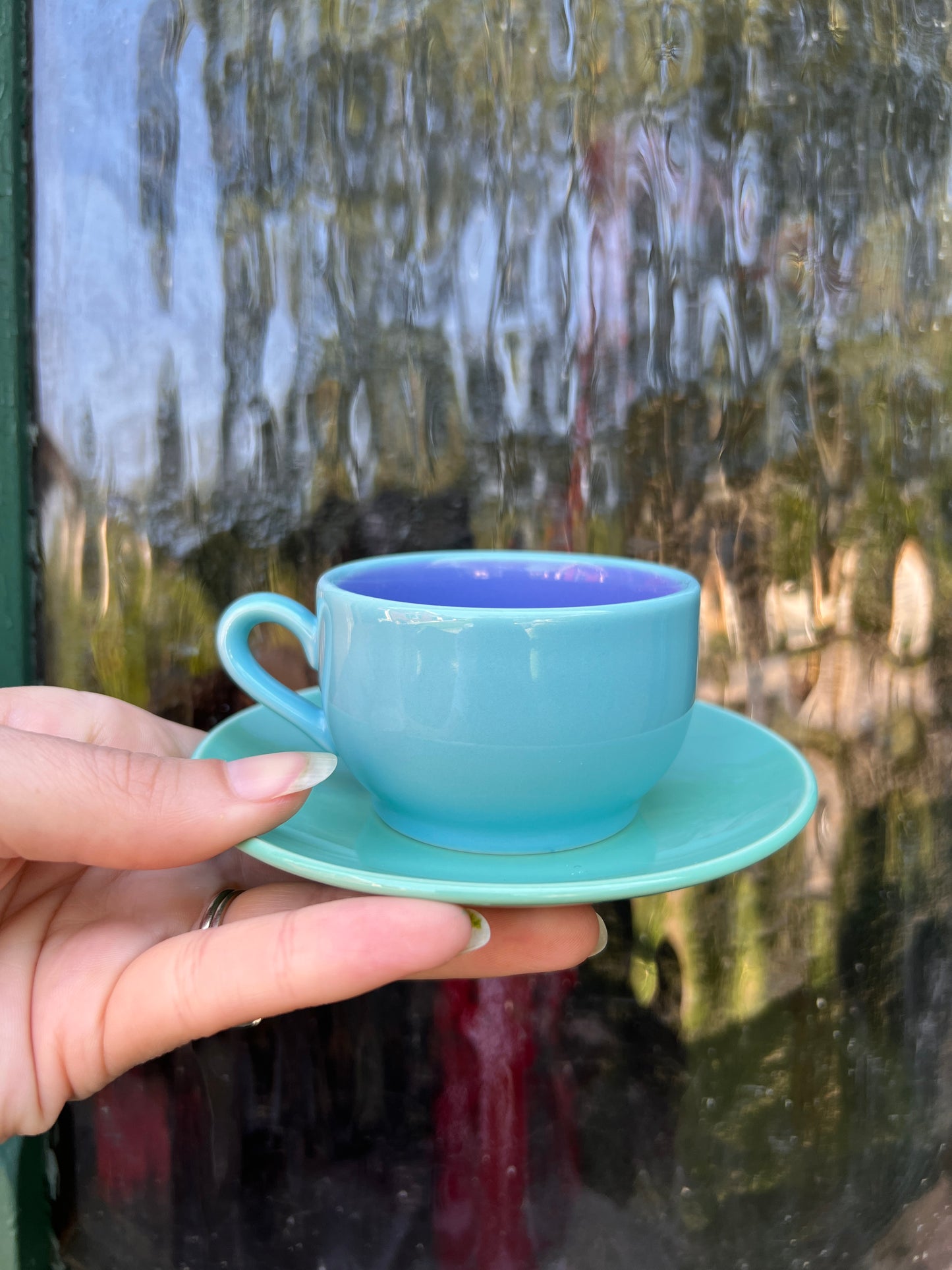 Vintage 1980s Lindt Stymeist Colorways Espresso Coffee Cup & Saucer
