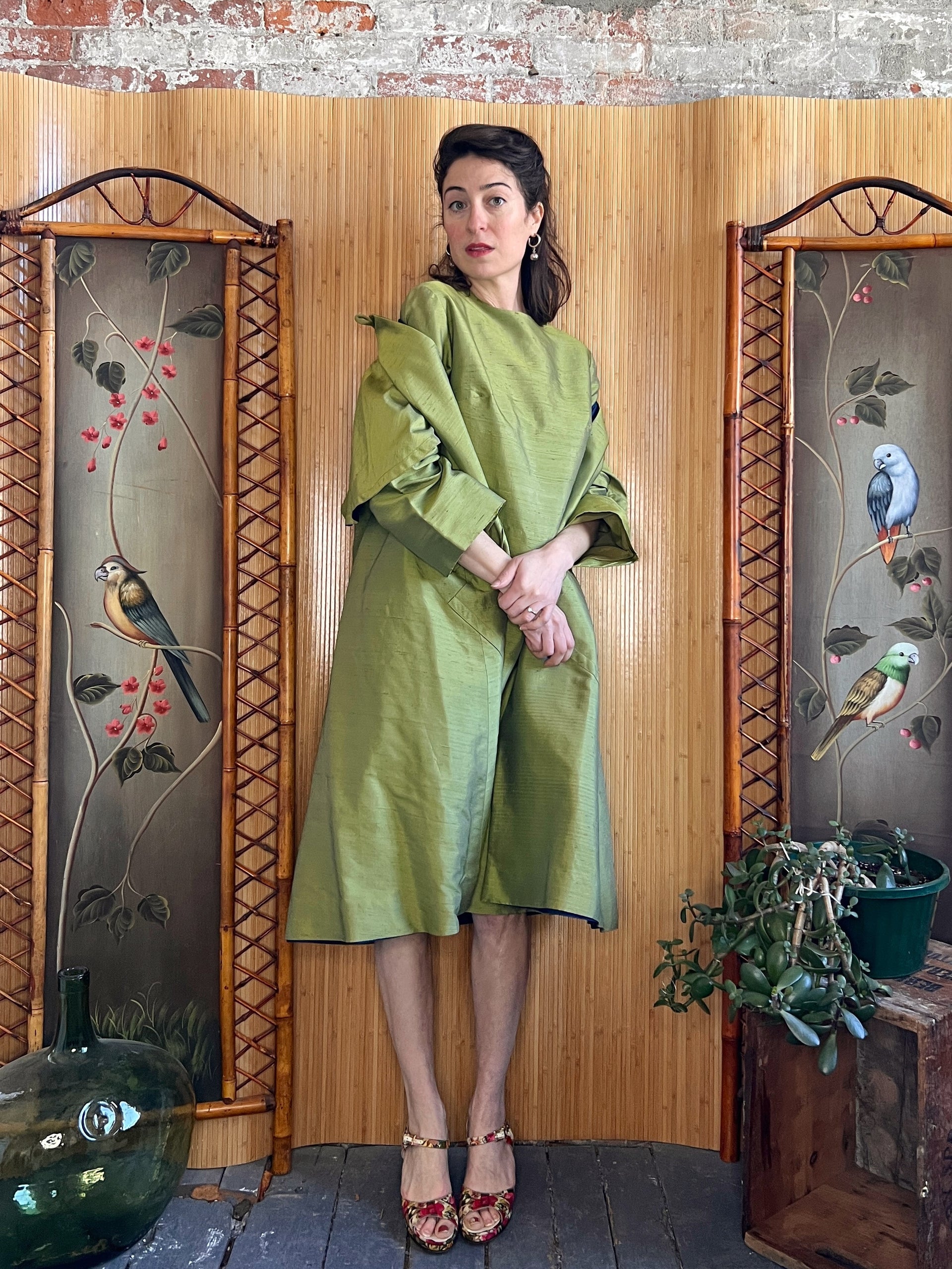 1960s Shantung Silk Two Piece Ensemble M/L – The Lady Next Door