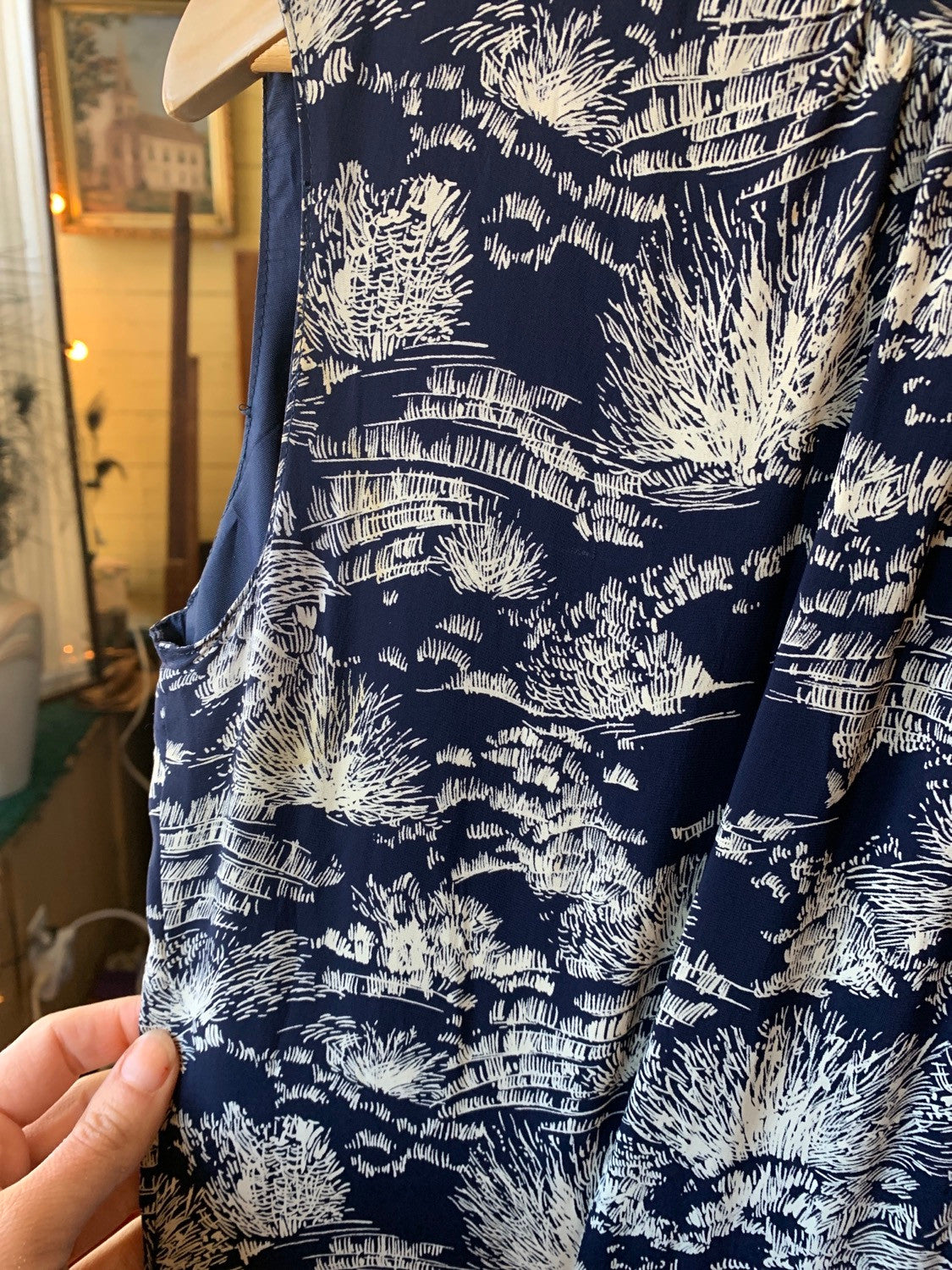 1960s/1940s Cold Rayon Drop Waist Dress Size M The Lady Next Door 1960s/1940s Cold Rayon Drop Waist Dress Size M The Lady Next Door